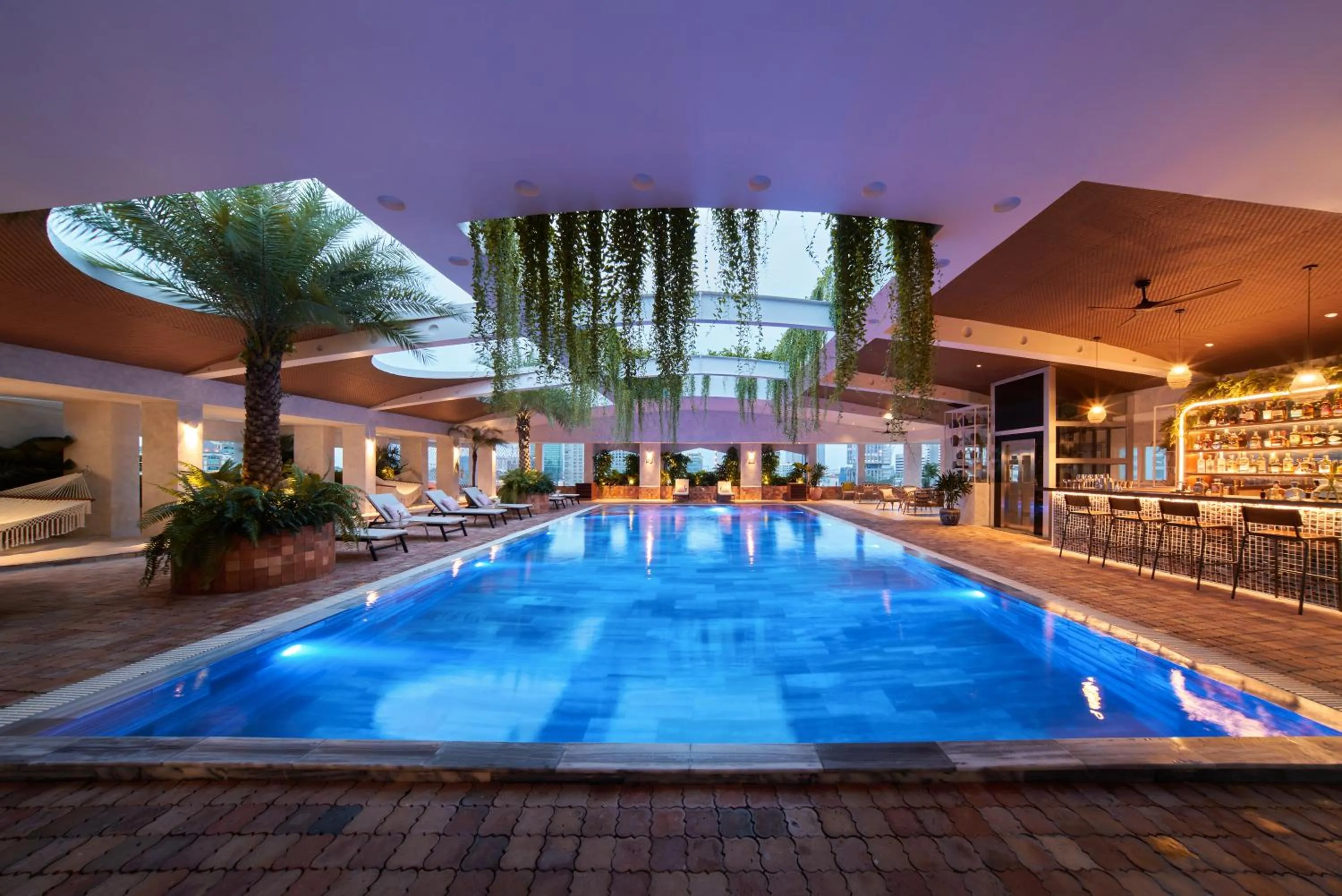 Swimming pool in Silverland Mây Hotel
