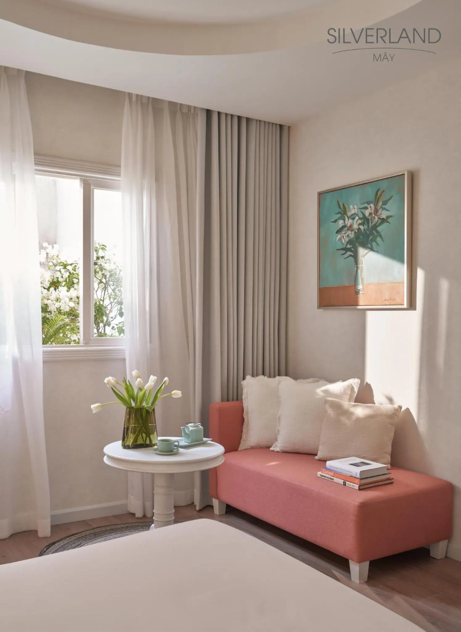 Seating area, Bed in Silverland Mây Hotel