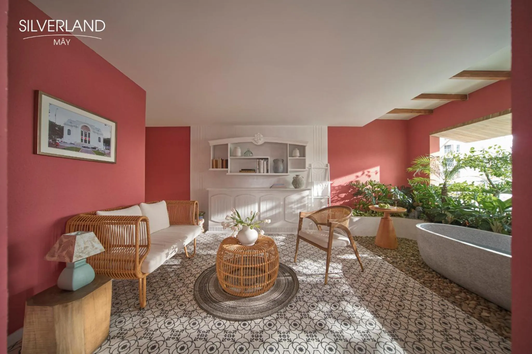 Seating area in Silverland Mây Hotel