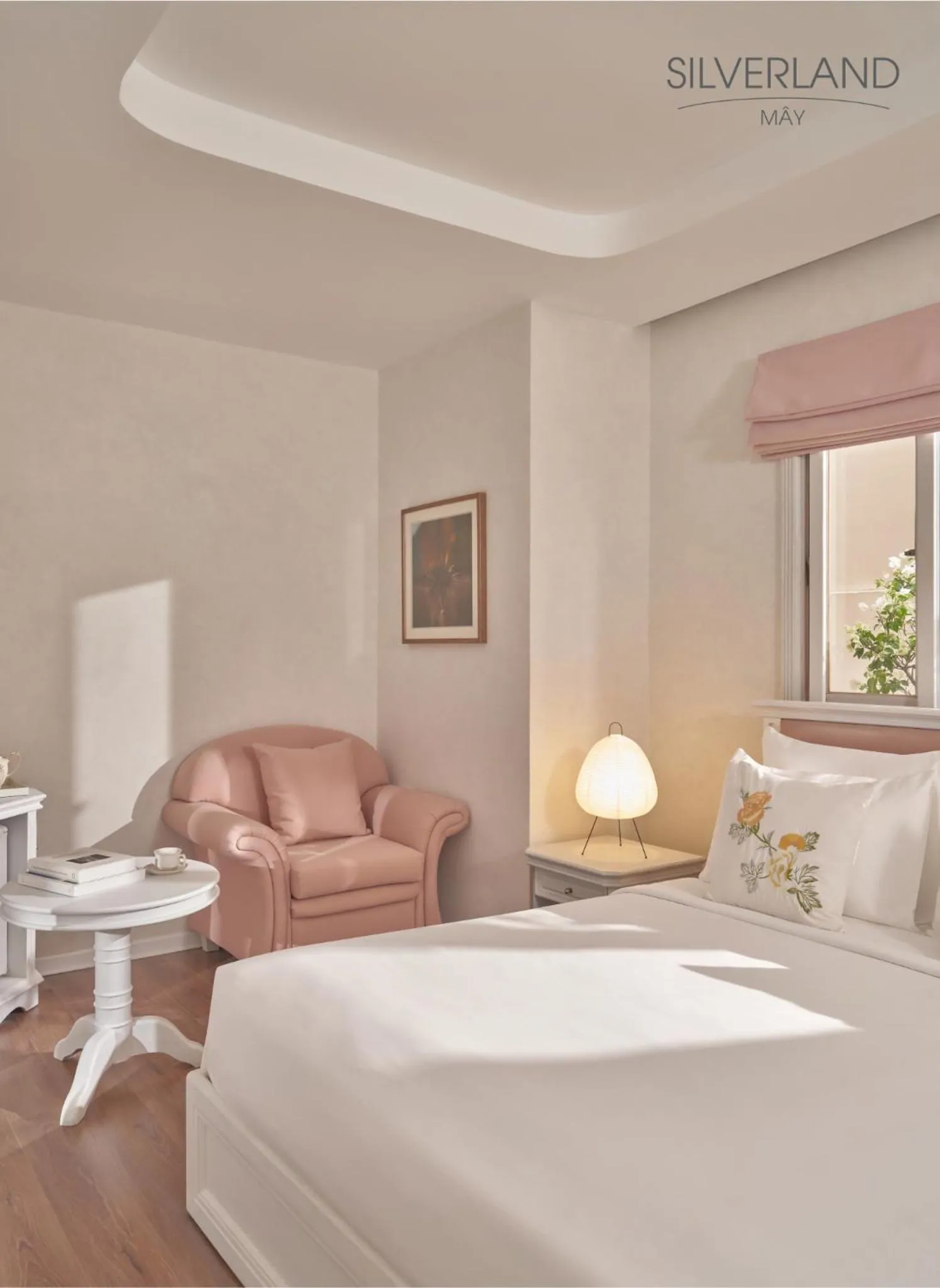 Seating area, Bed in Silverland Mây Hotel