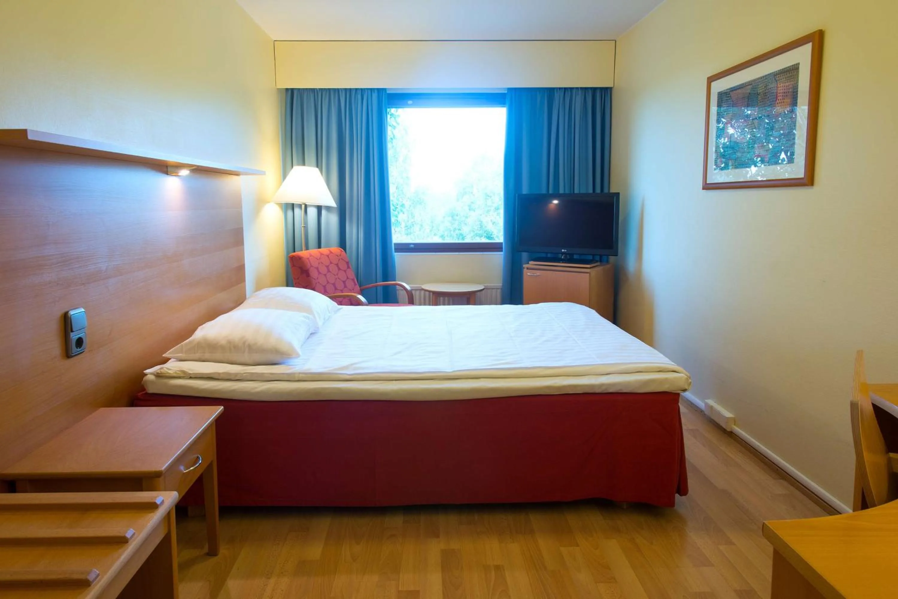 Bedroom, Bed in Scandic Kemi