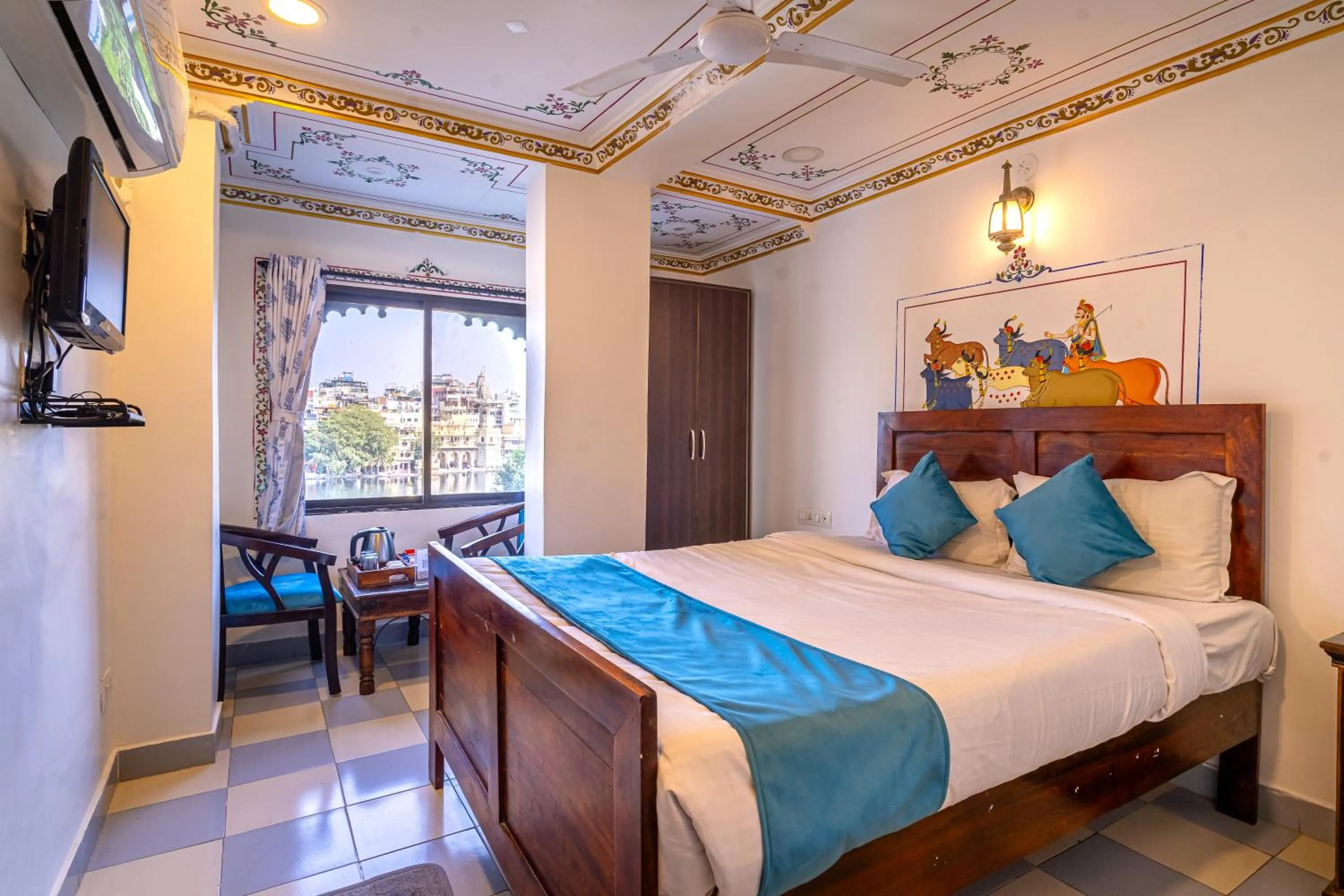 Bedroom, Bed in Storica Stays Panorama Haveli Udaipur