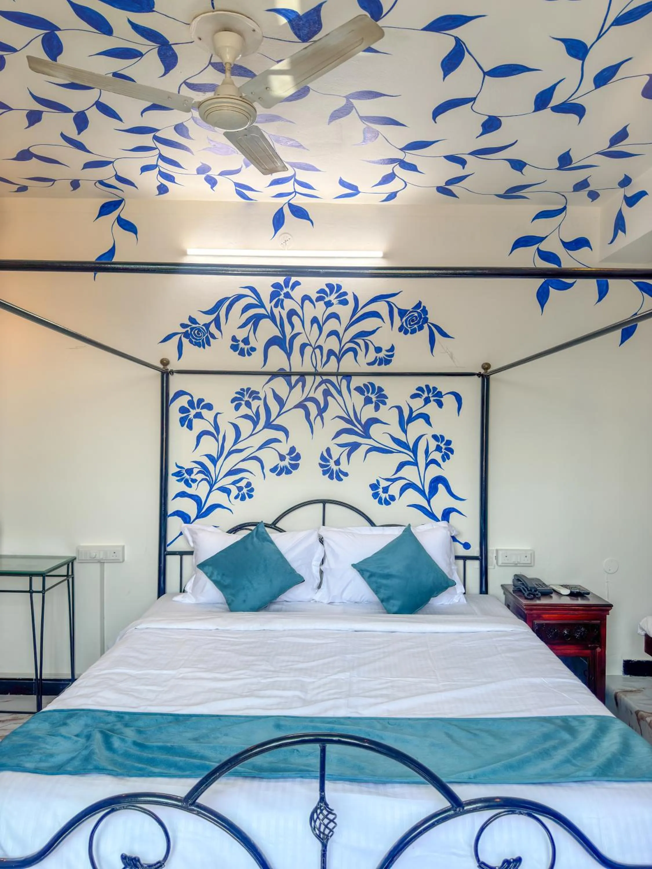 Bed in Storica Stays Panorama Haveli Udaipur