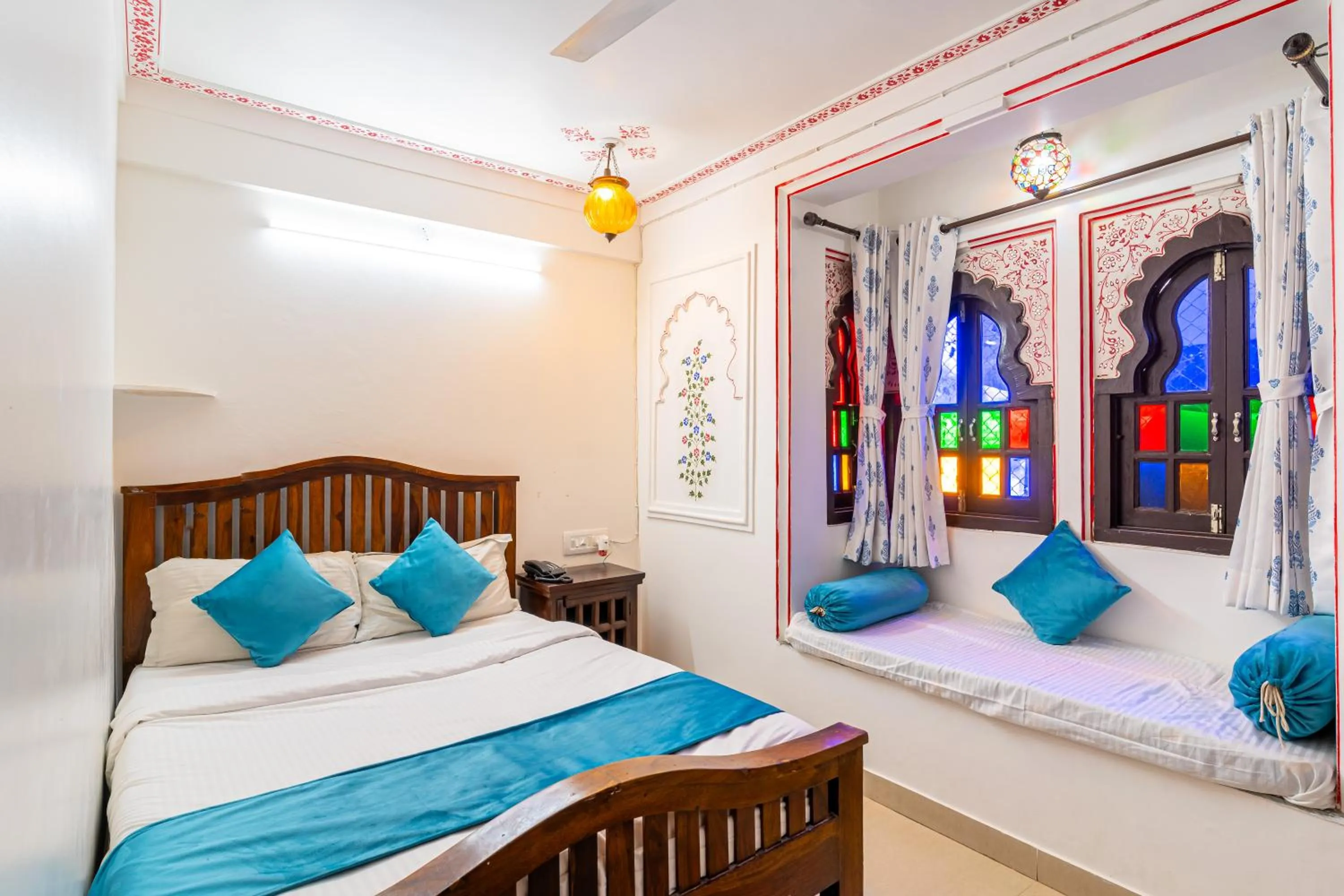 Bedroom, Bed in Storica Stays Panorama Haveli Udaipur