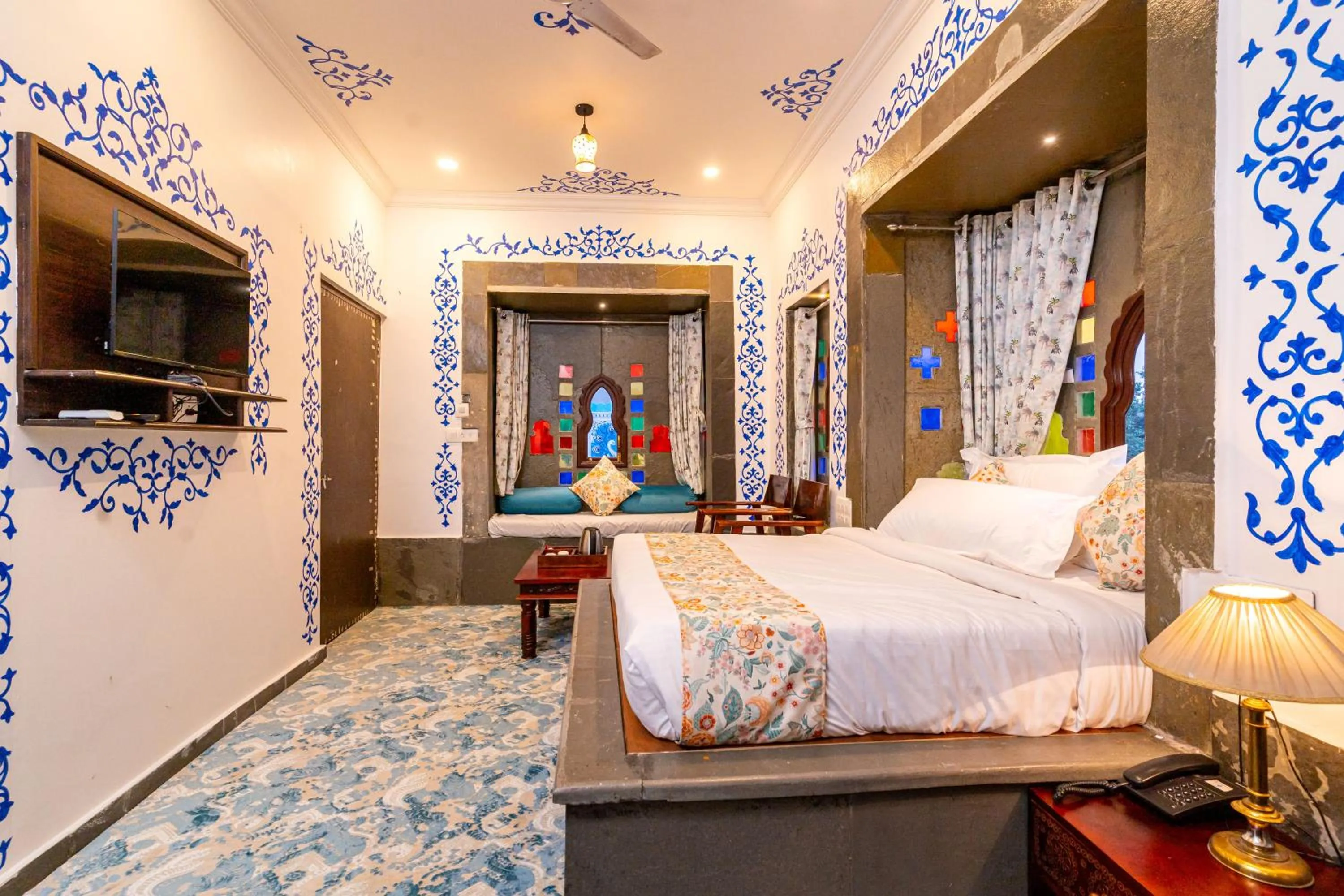 Bedroom, Bed in Storica Stays Panorama Haveli Udaipur