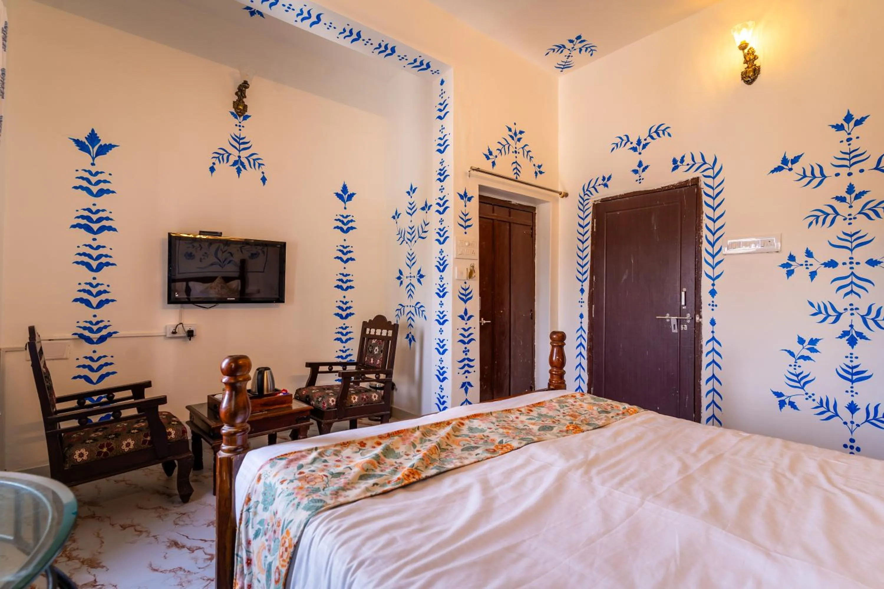 Bedroom, Bed in Storica Stays Panorama Haveli Udaipur