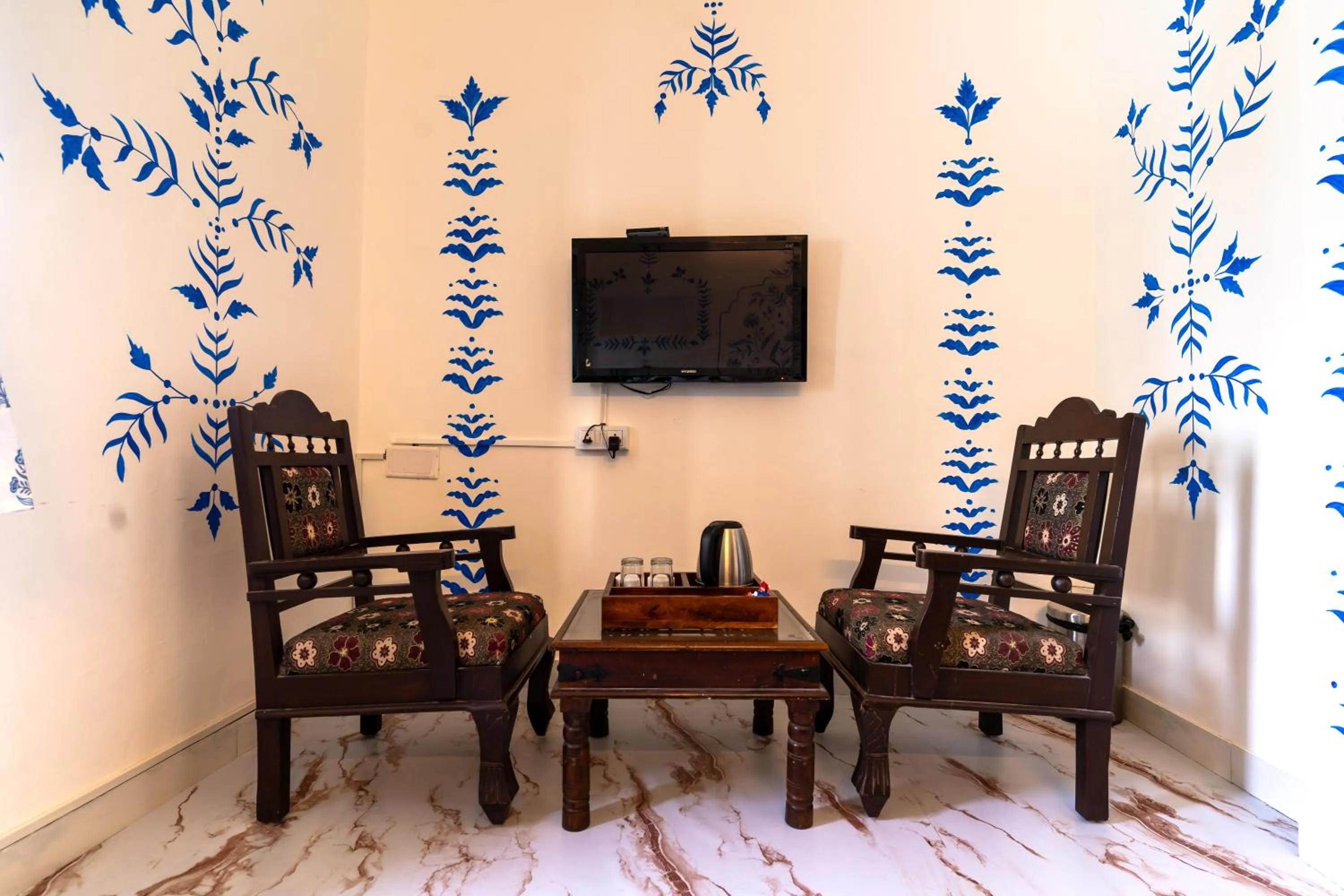 Seating area in Storica Stays Panorama Haveli Udaipur