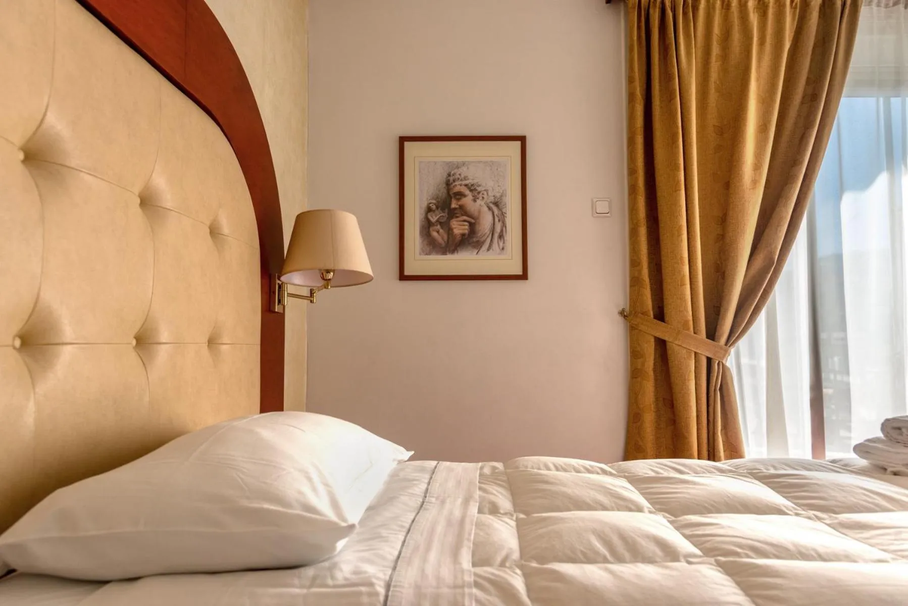 Bedroom, Bed in Alexios Hotel