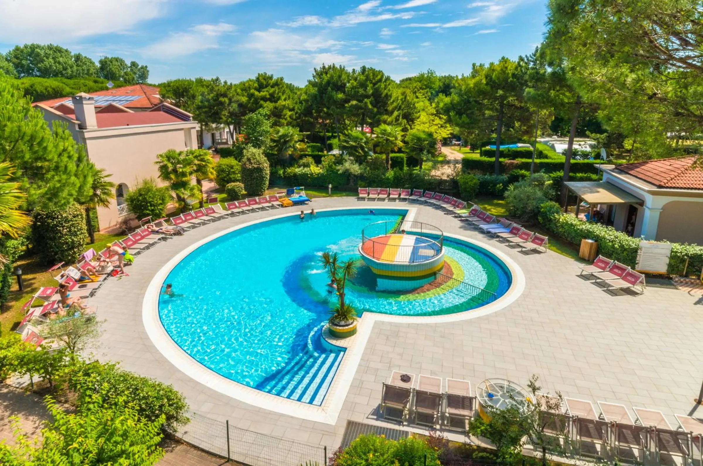 Pool view in Villaggio Mare Blu
