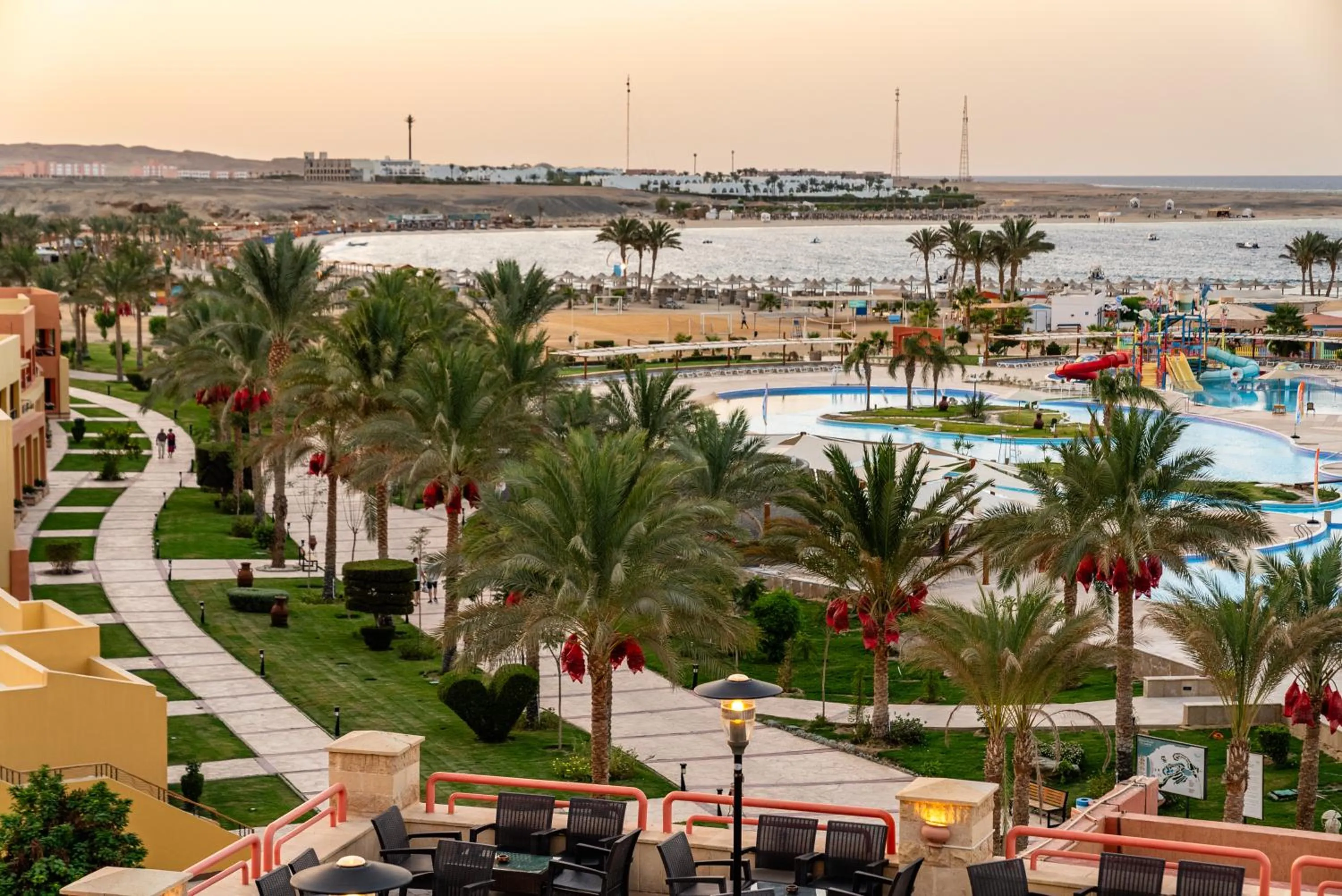 Pool view in Malikia Resort Abu Dabbab