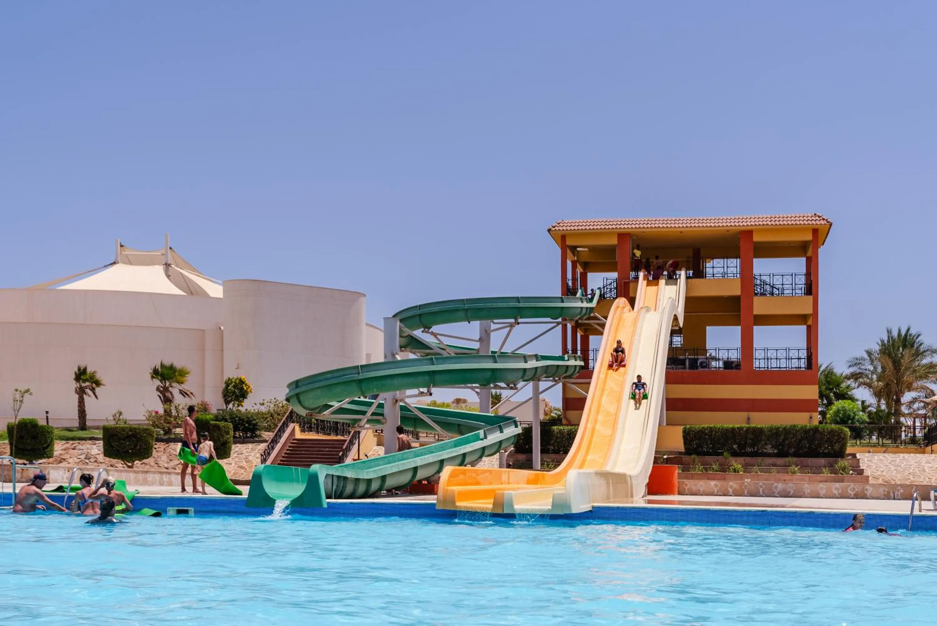 Aqua park in Malikia Resort Abu Dabbab