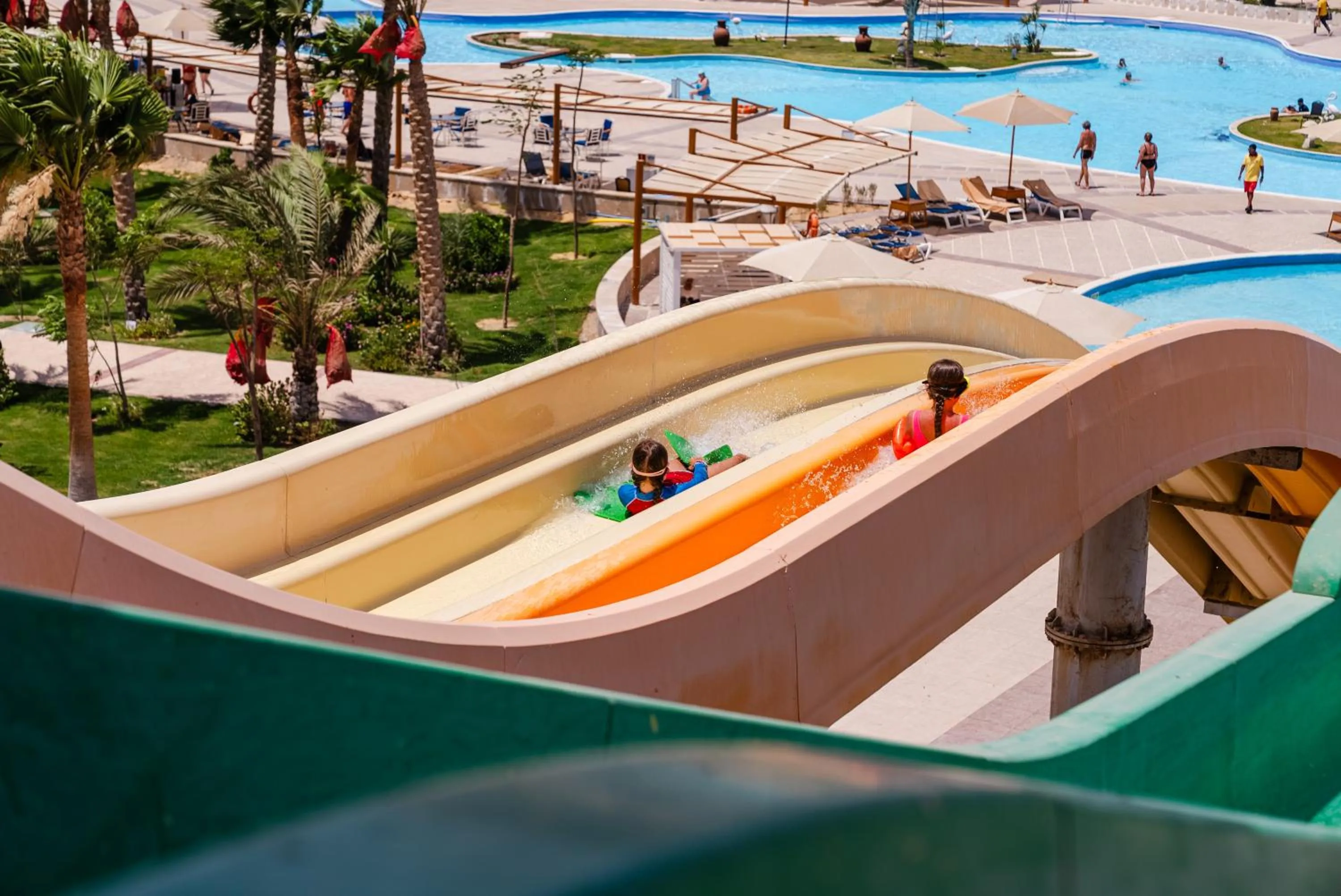 Aqua park in Malikia Resort Abu Dabbab