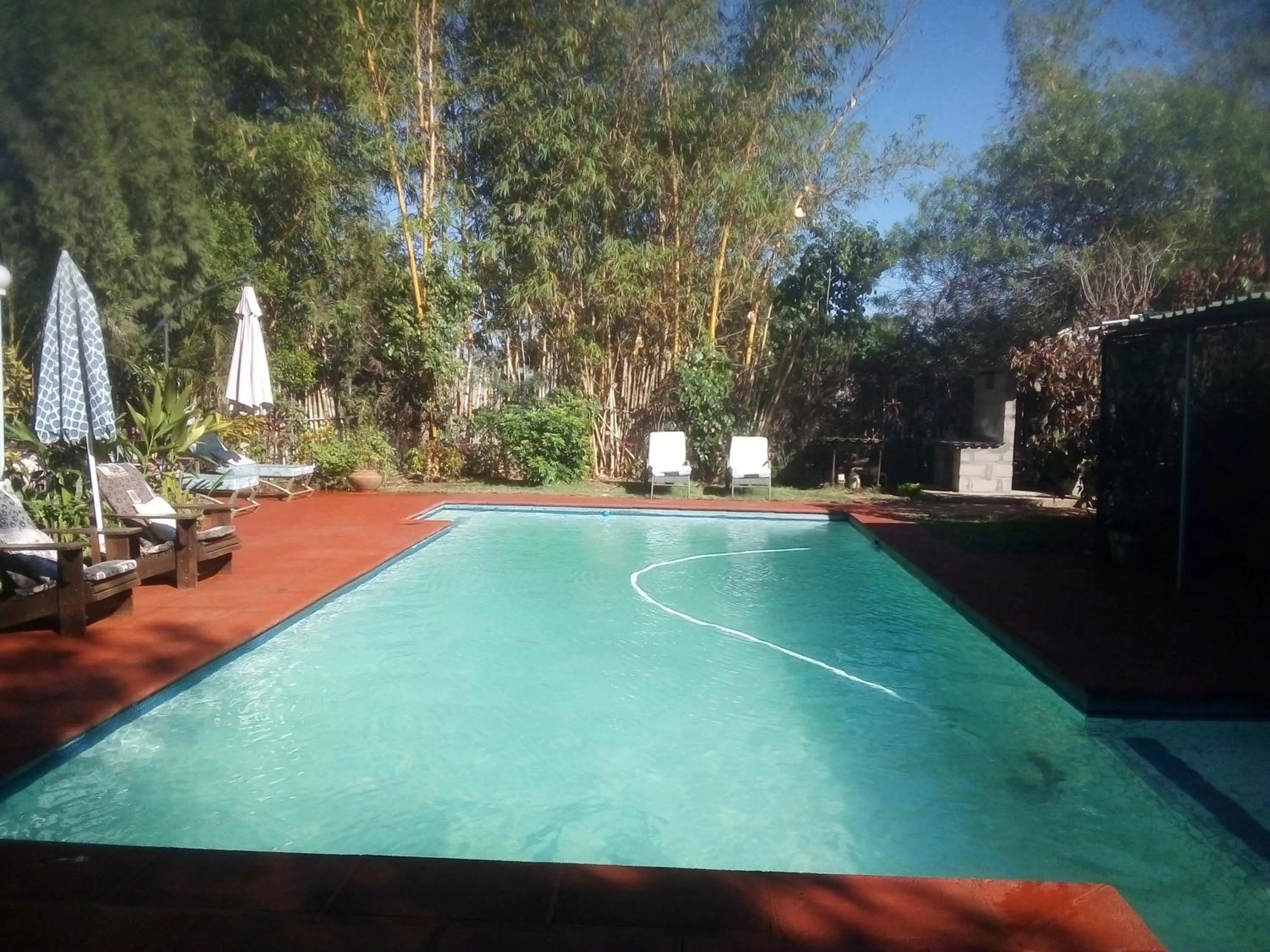 Pool view in Gloria's Bed and Breakfast