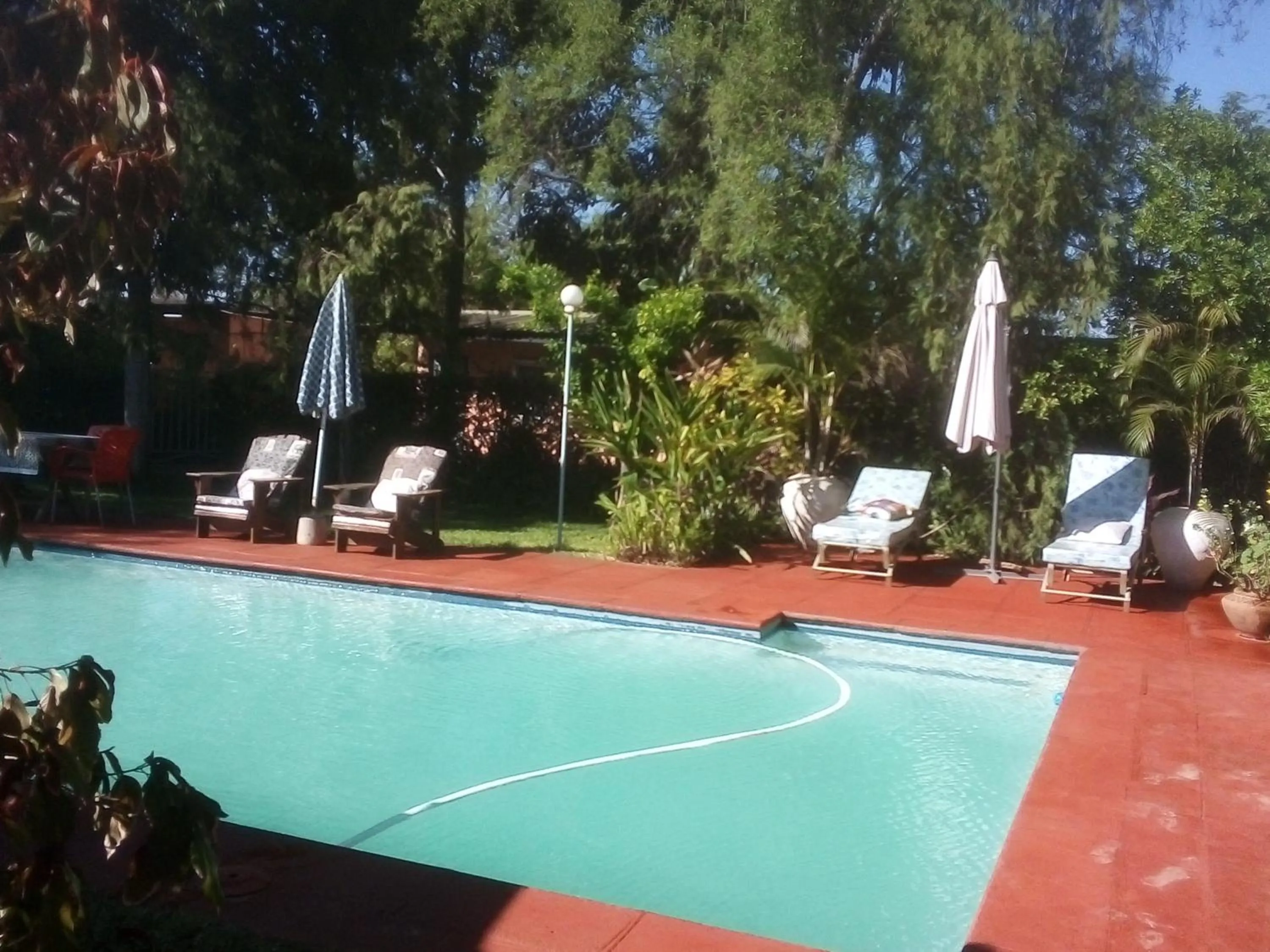 Pool view in Gloria's Bed and Breakfast