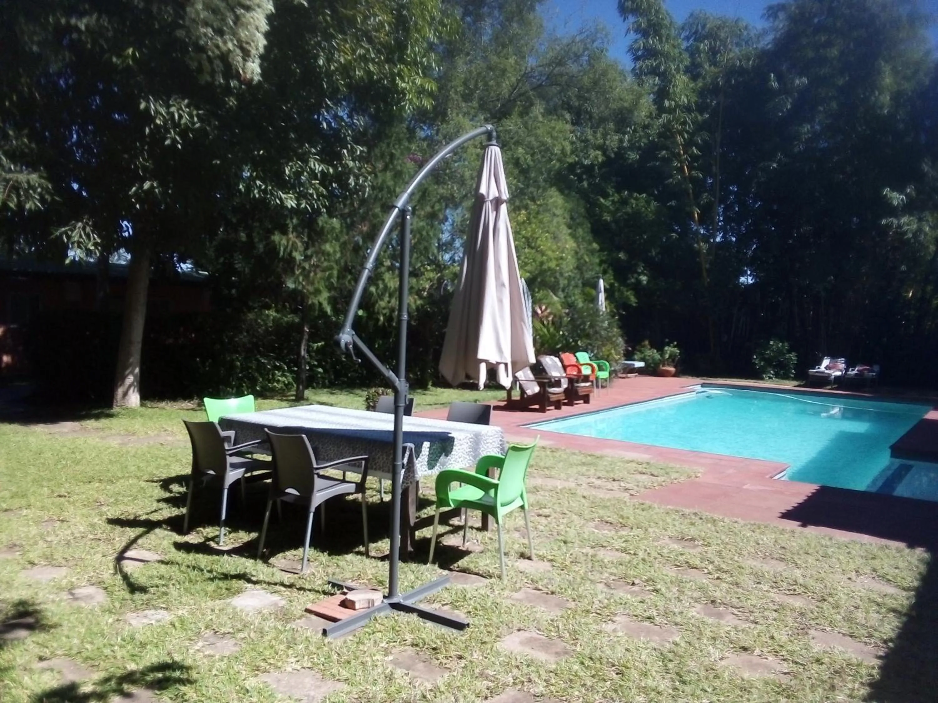 Bed in Gloria's Bed and Breakfast