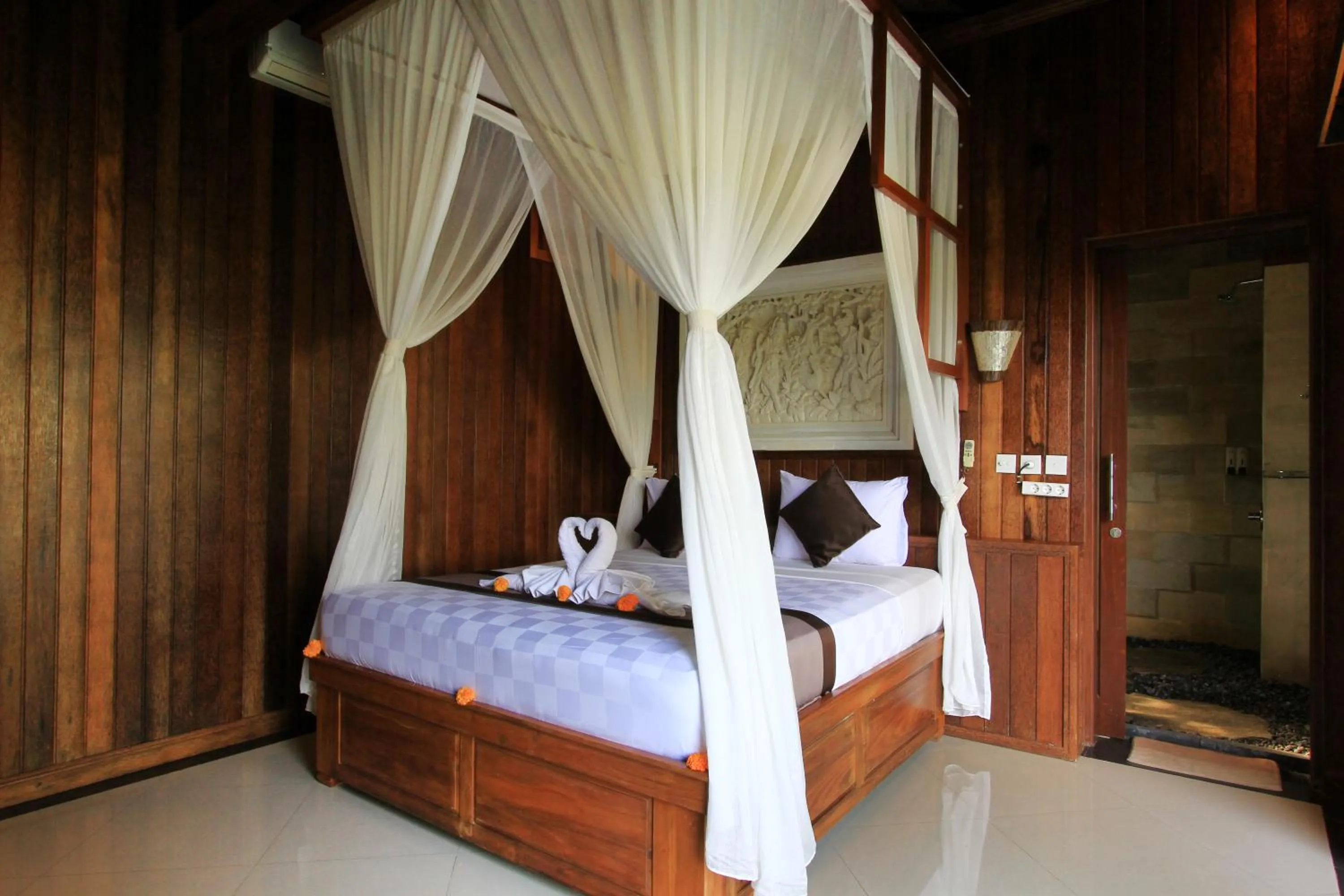 Bed in Pondok Naya Ubud