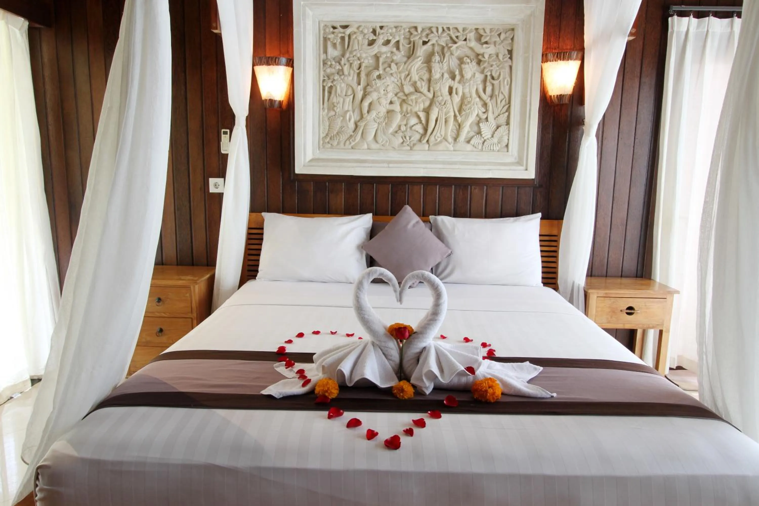 Bed in Pondok Naya Ubud