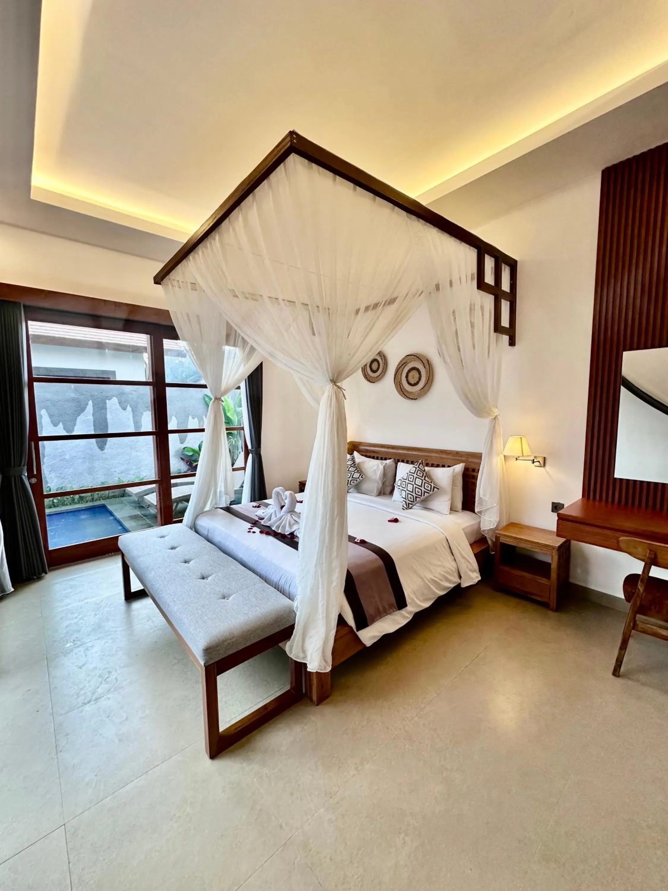 Bed in Pondok Naya Ubud