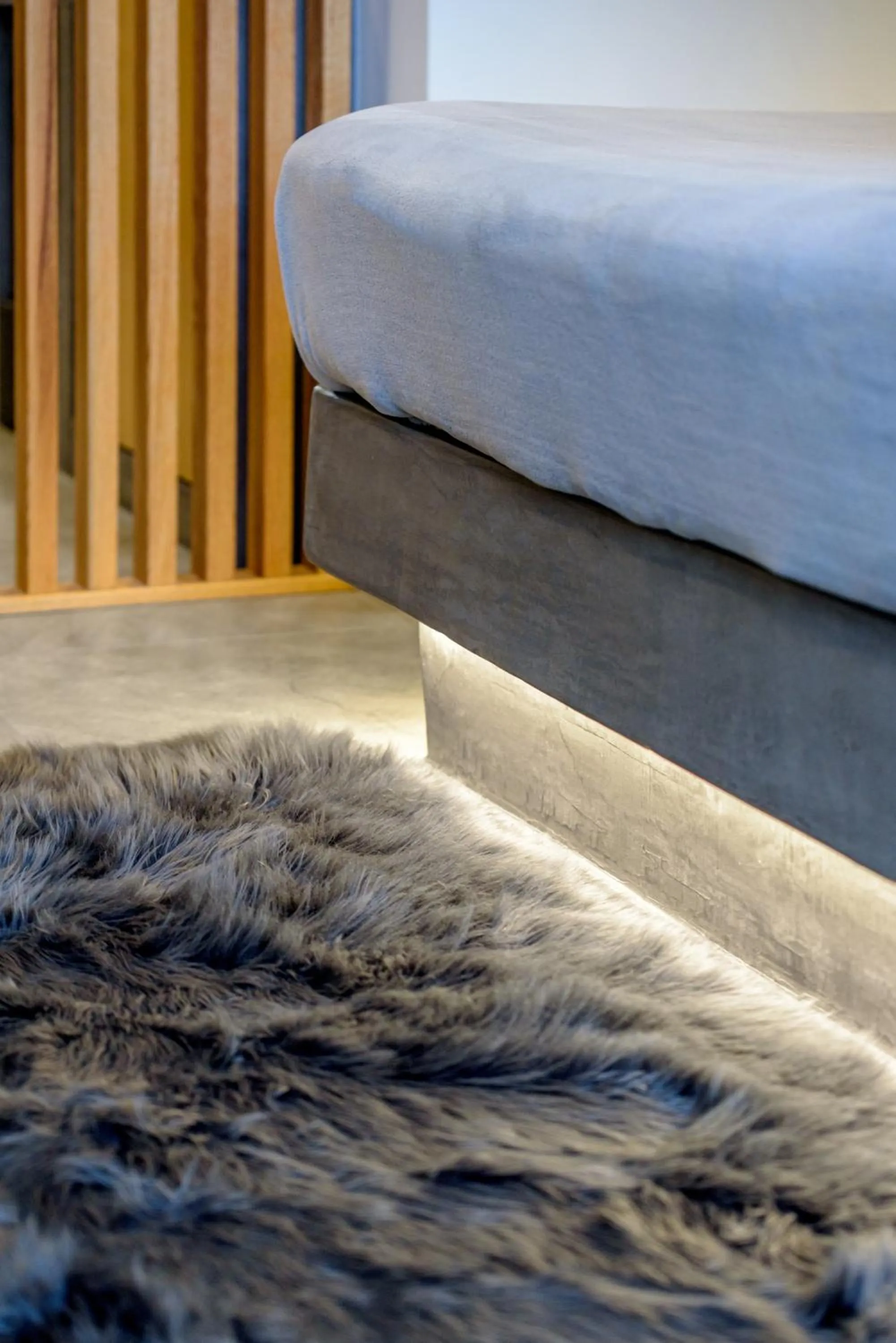 Bed in George & Joanna Suites Santorini