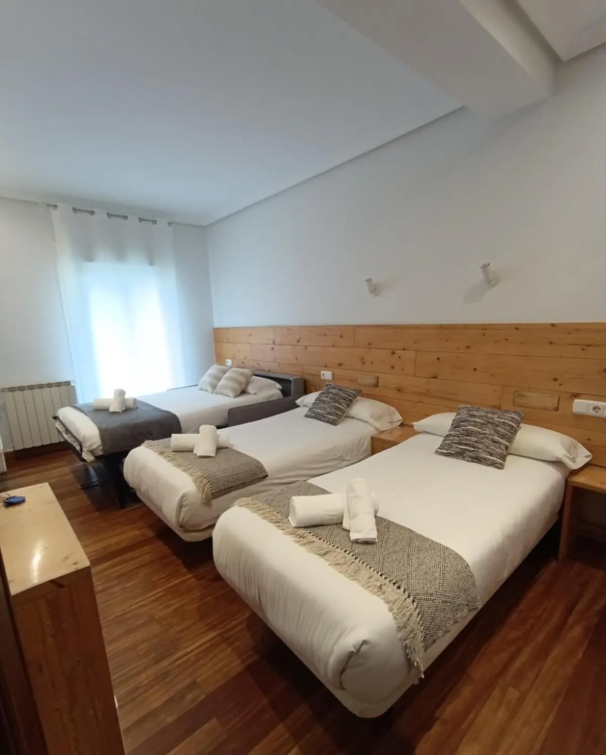 Bed in Pensión Urkia