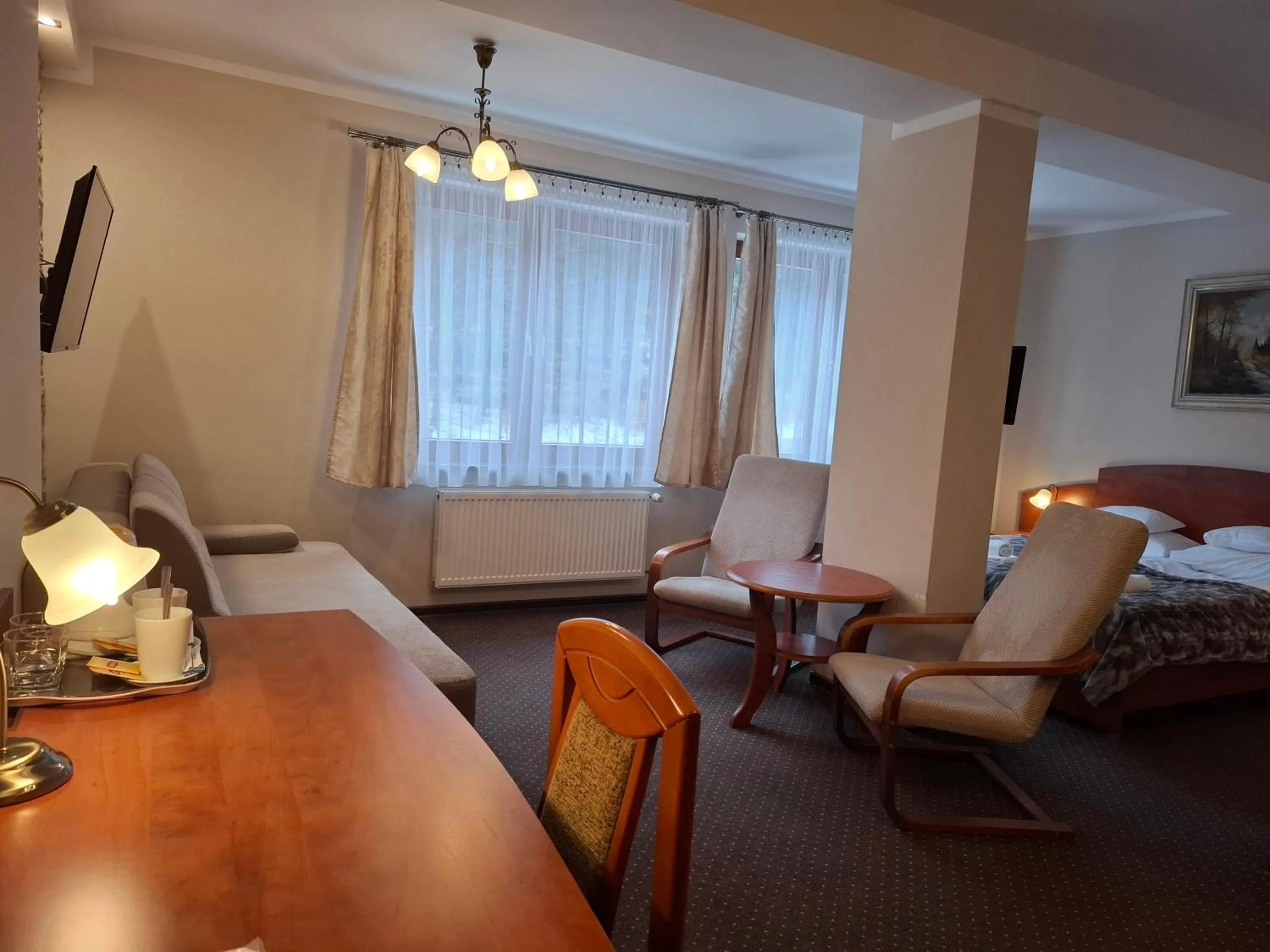 Bed in Hotel Diament