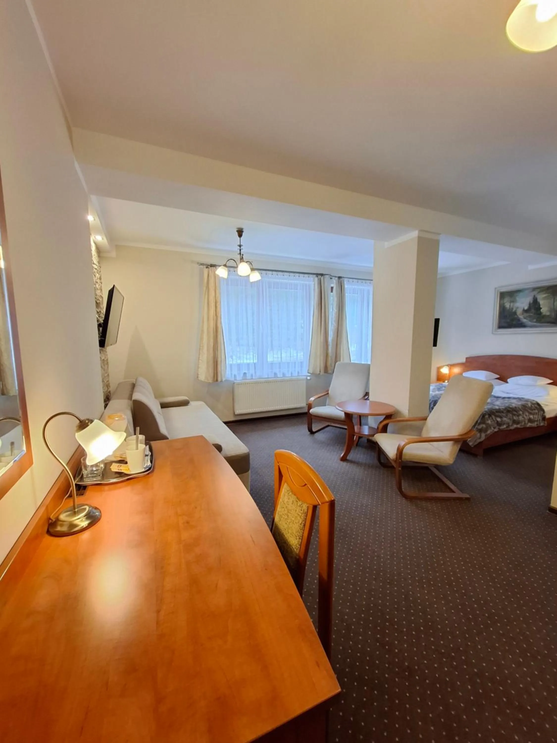 Bed in Hotel Diament