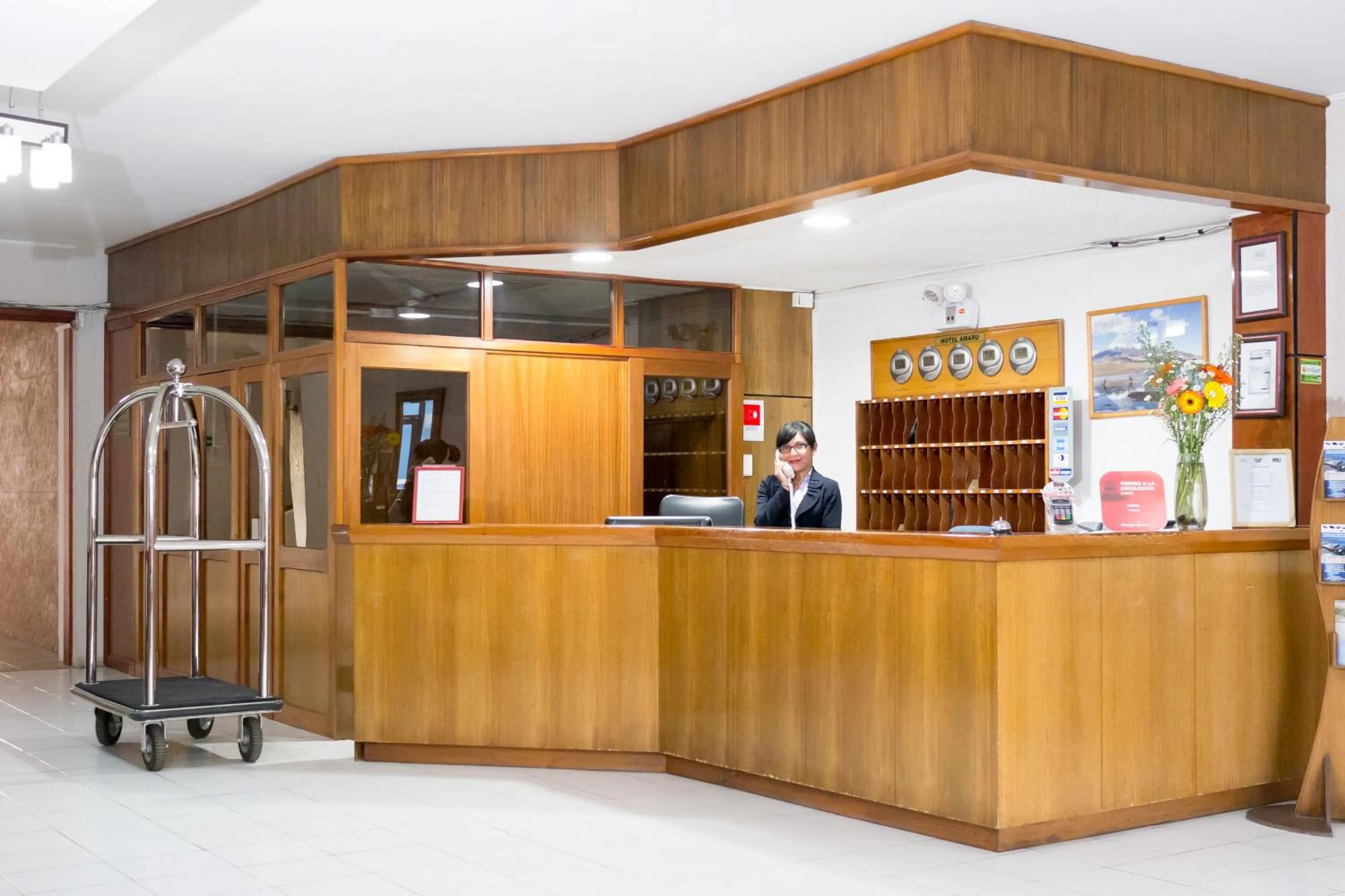 Lobby or reception in Amaru Hotel