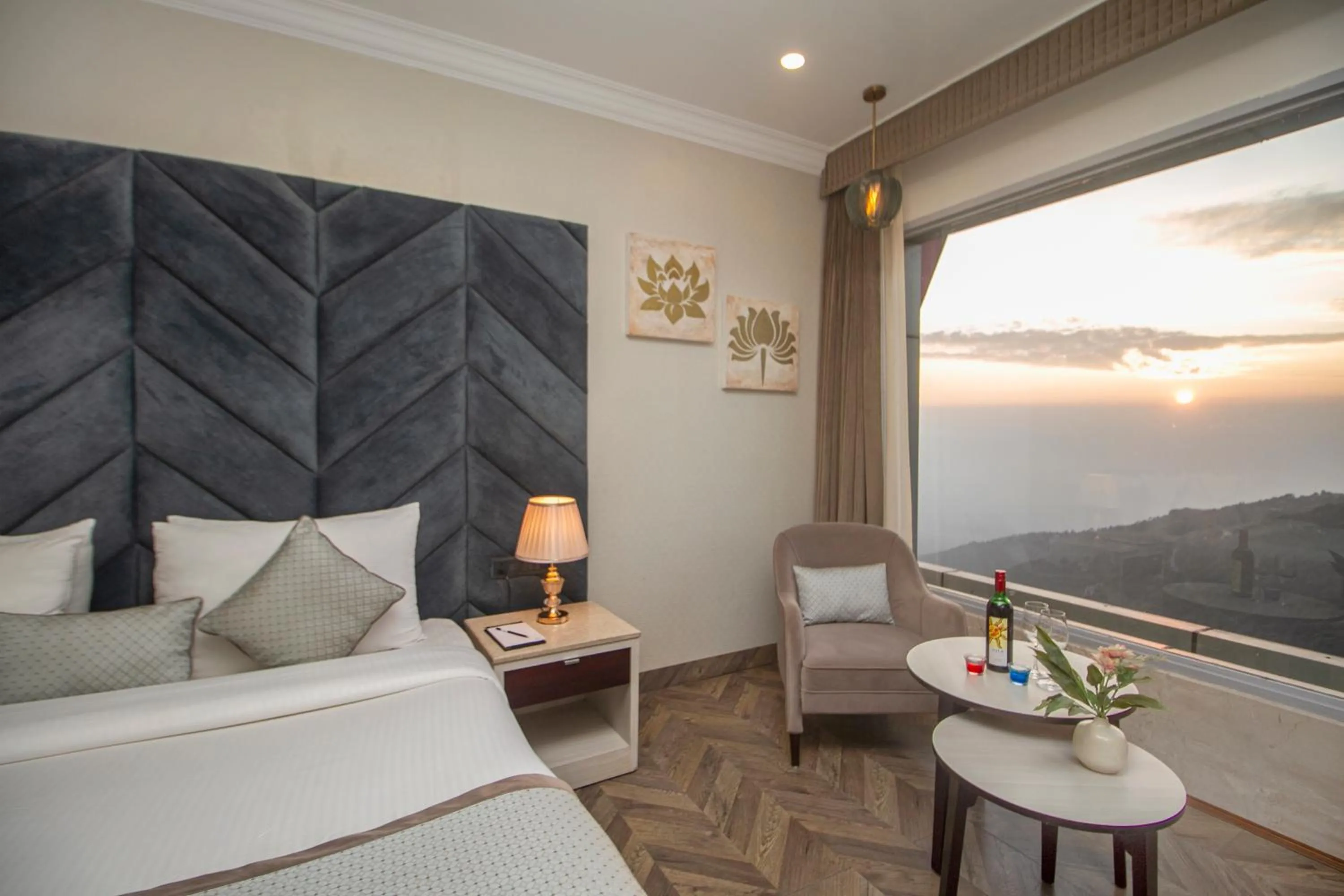 View (from property/room), Bed in Amritara Surya - A Luxury Spa Retreat