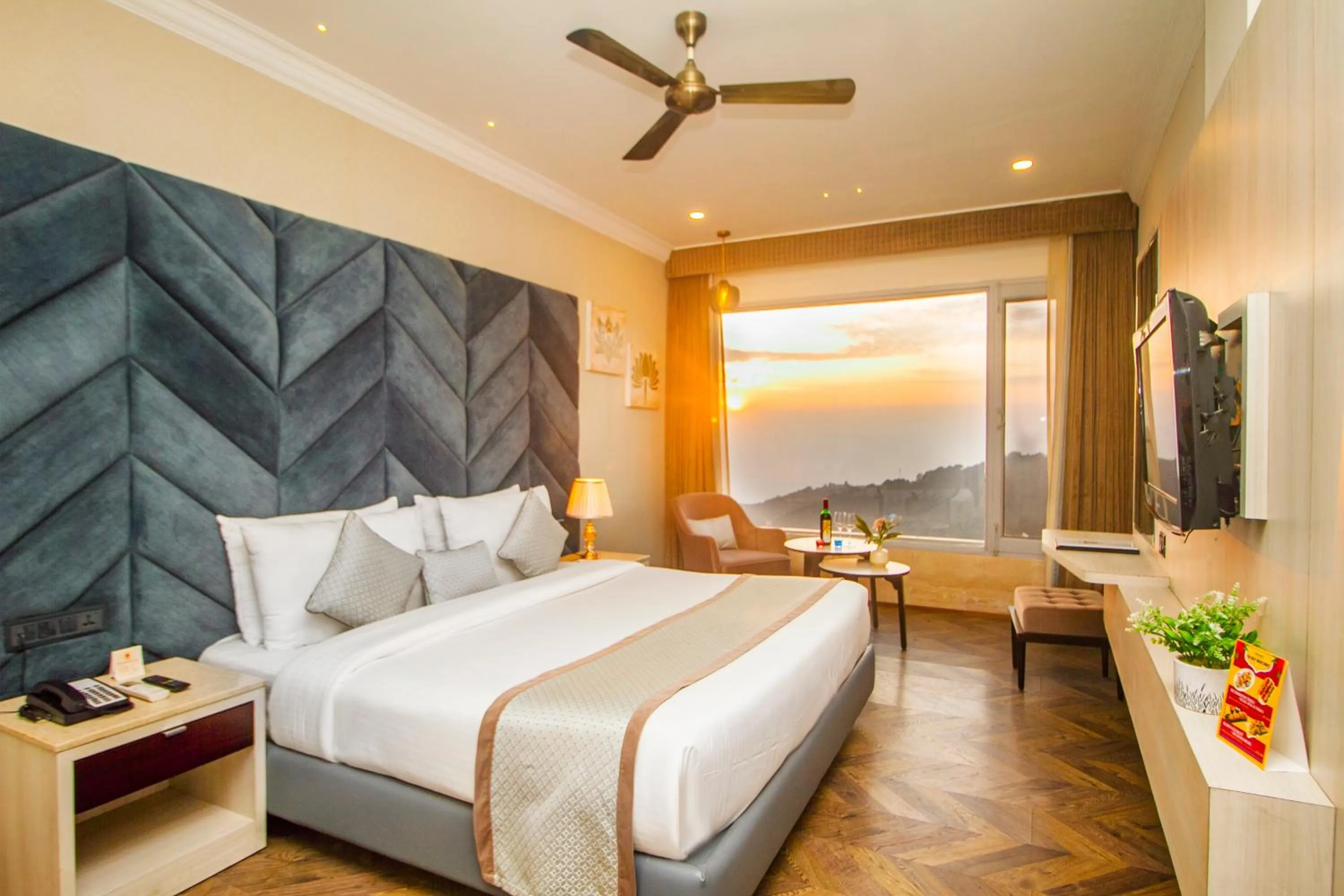 View (from property/room), Bed in Amritara Surya - A Luxury Spa Retreat