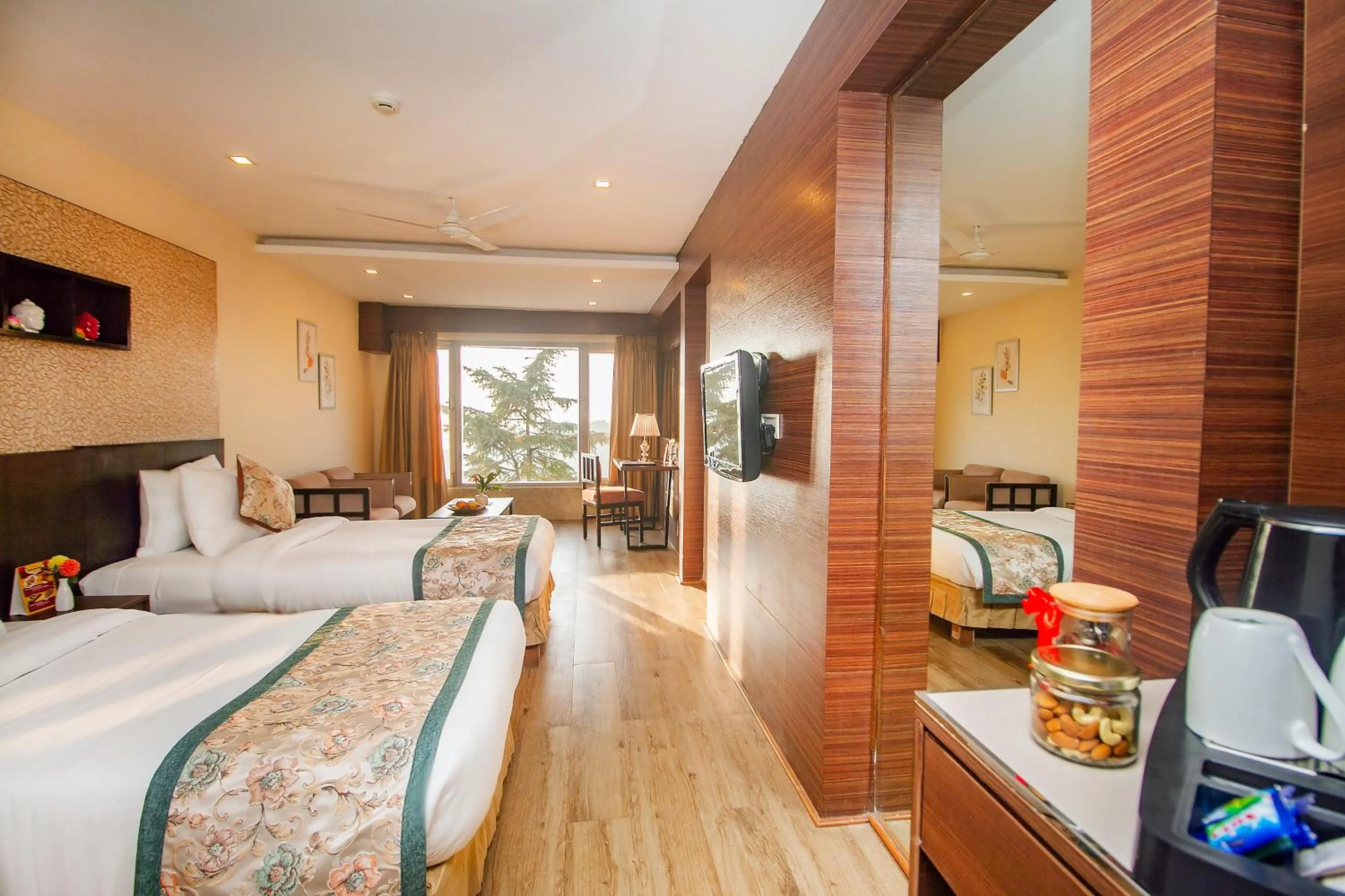 View (from property/room), Bed in Amritara Surya - A Luxury Spa Retreat