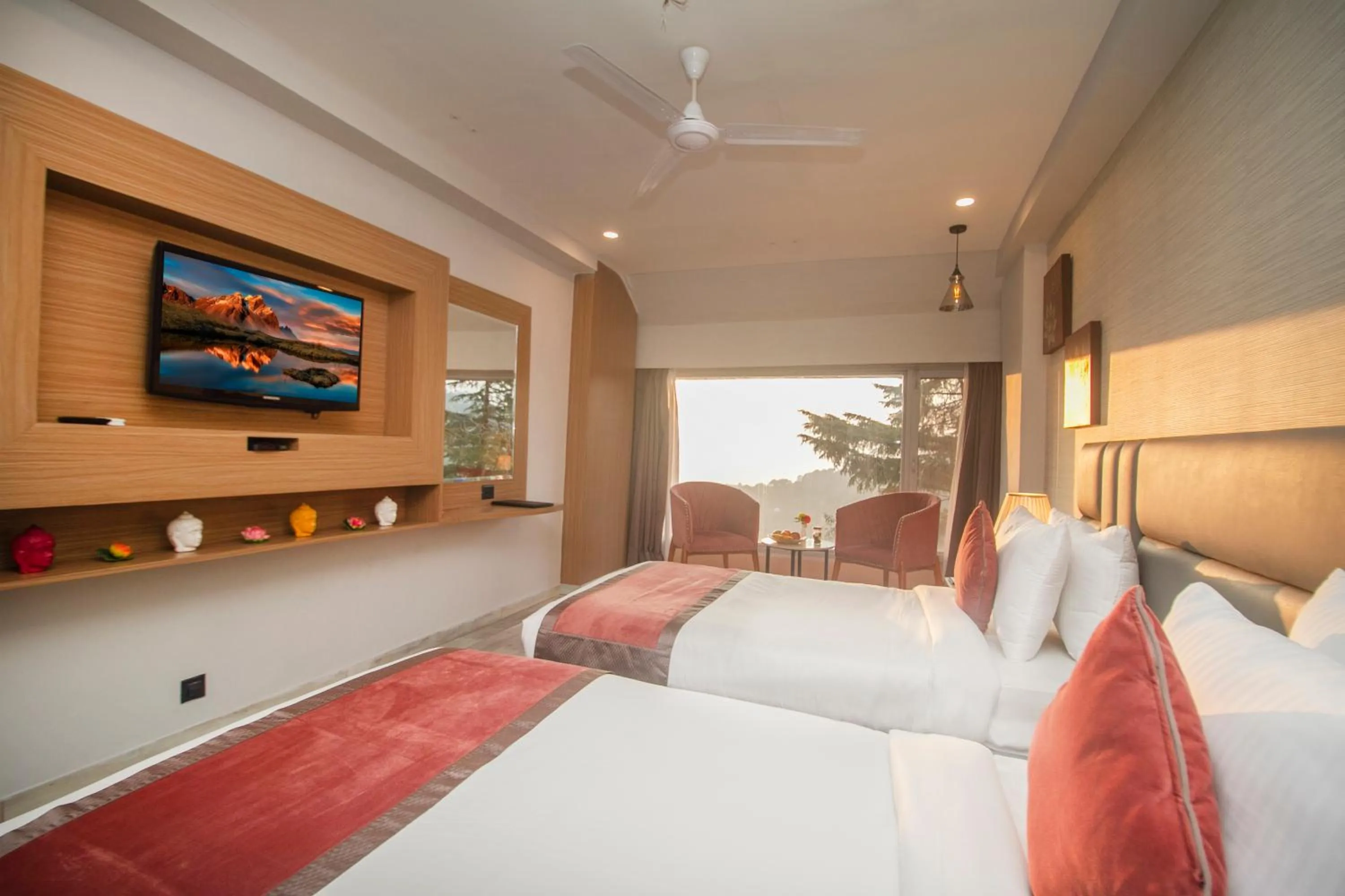 View (from property/room), Bed in Amritara Surya - A Luxury Spa Retreat