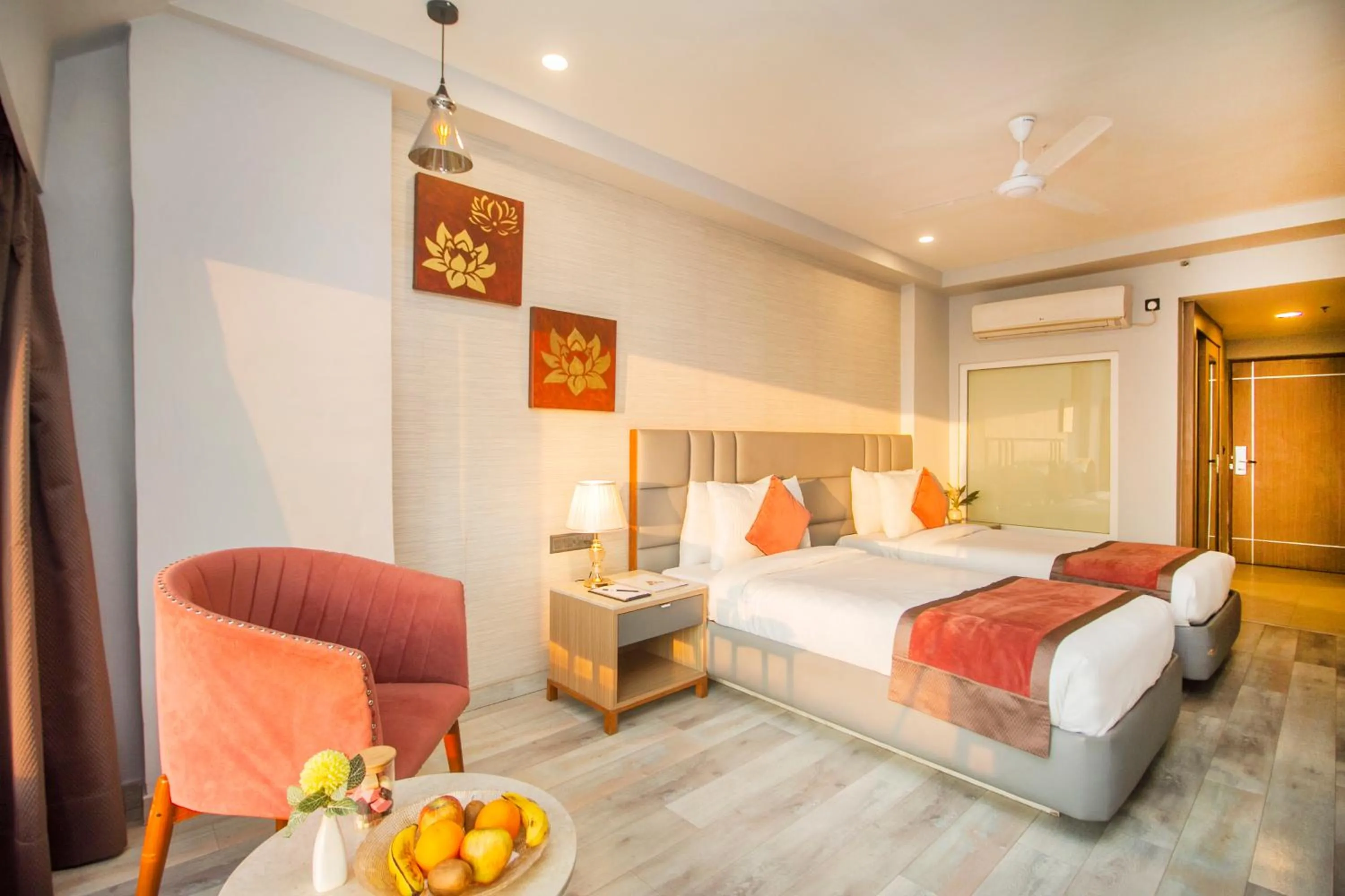 Bed in Amritara Surya - A Luxury Spa Retreat