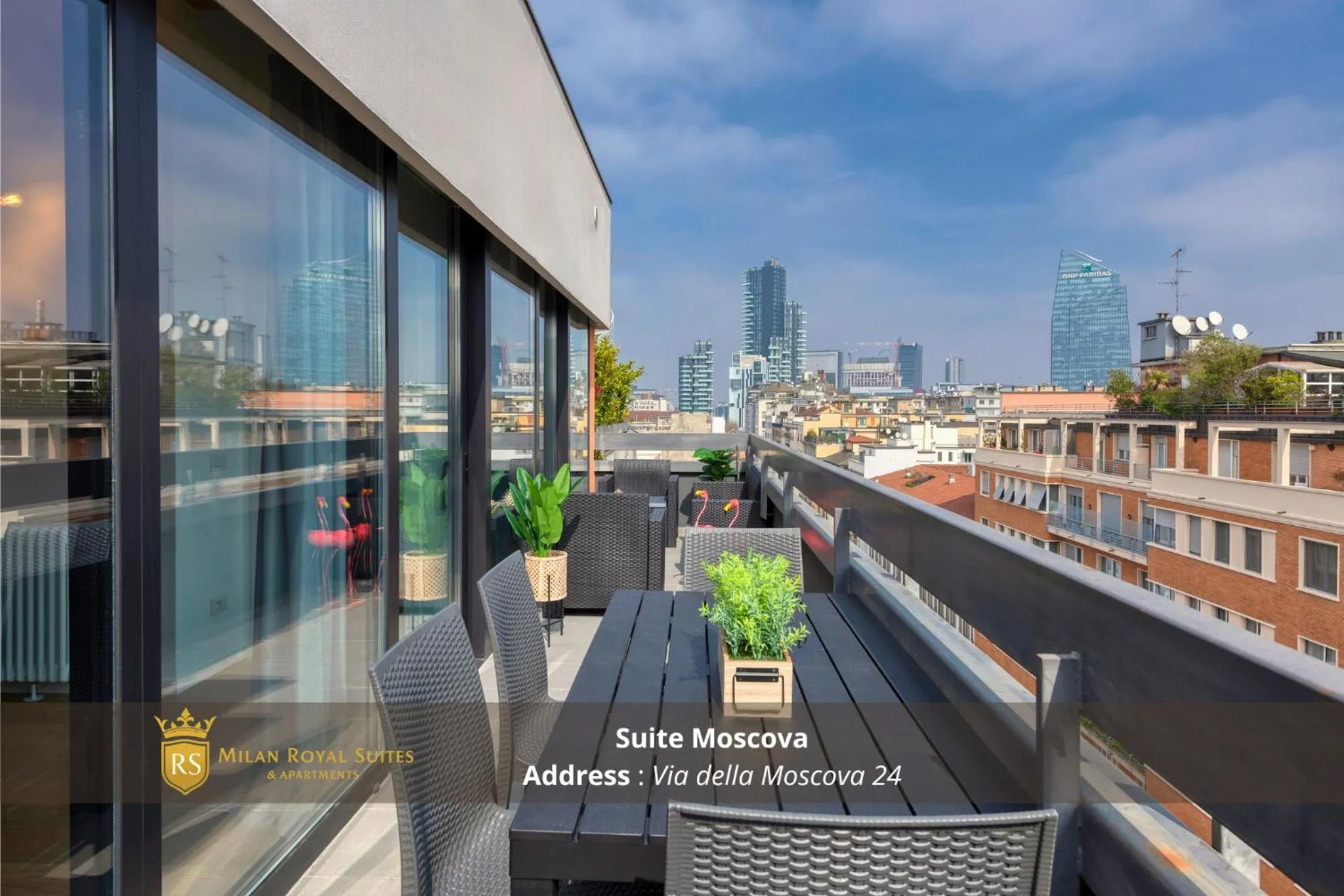 Balcony/Terrace in Milan Royal Suites - Centro