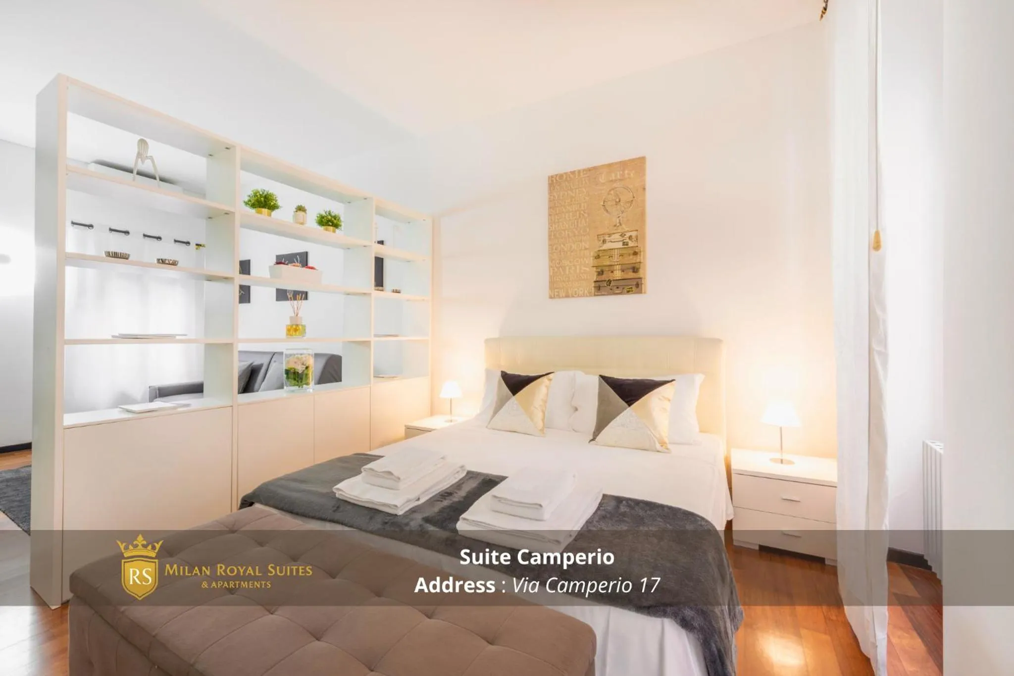 Bedroom, Bed in Milan Royal Suites - Centro