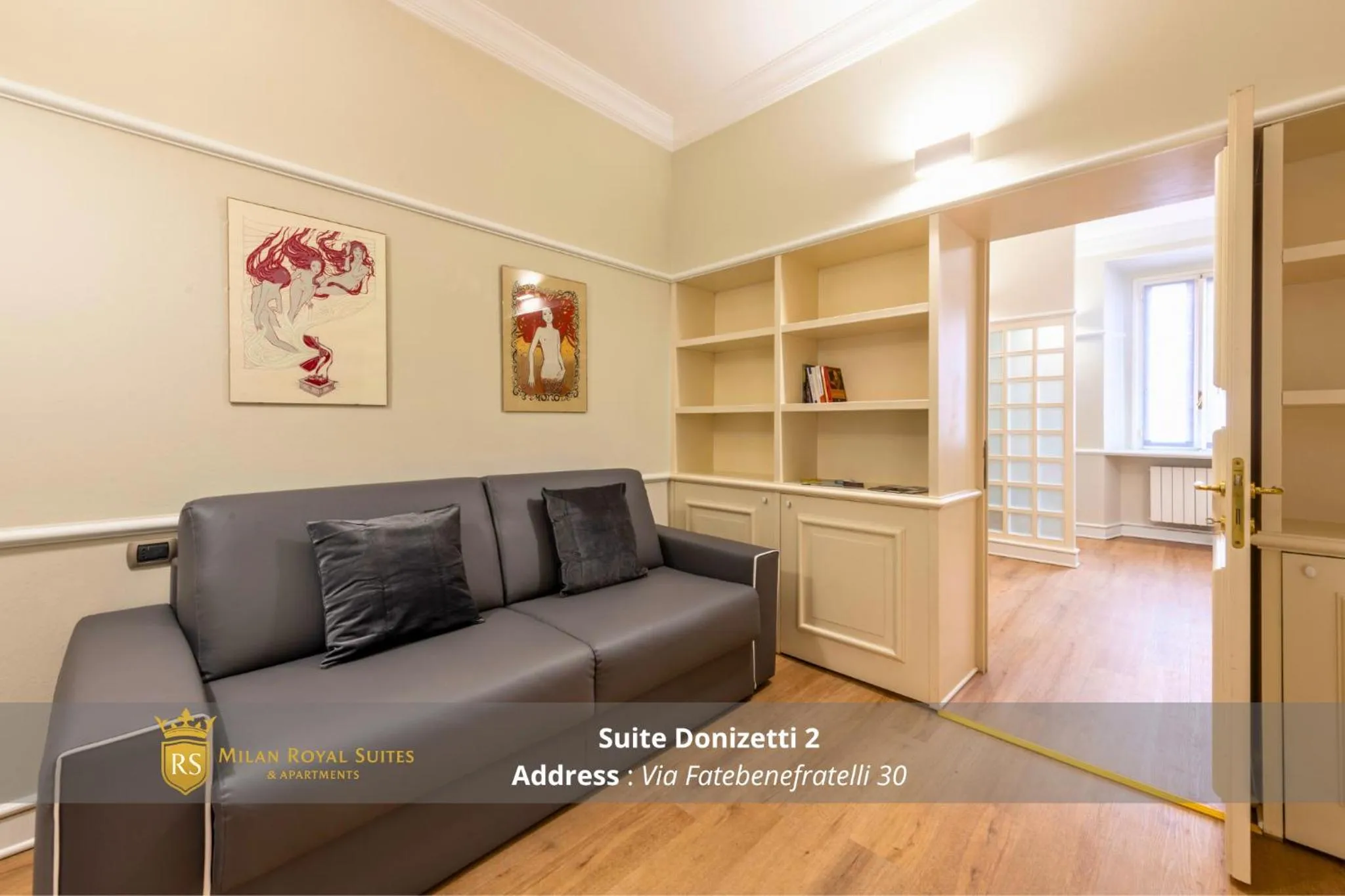 Living room in Milan Royal Suites - Centro