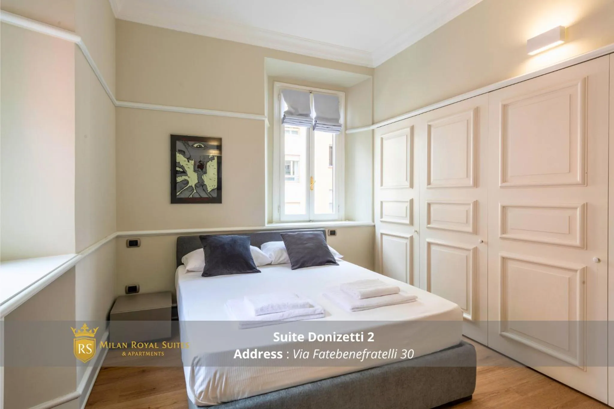 Bedroom, Bed in Milan Royal Suites - Centro