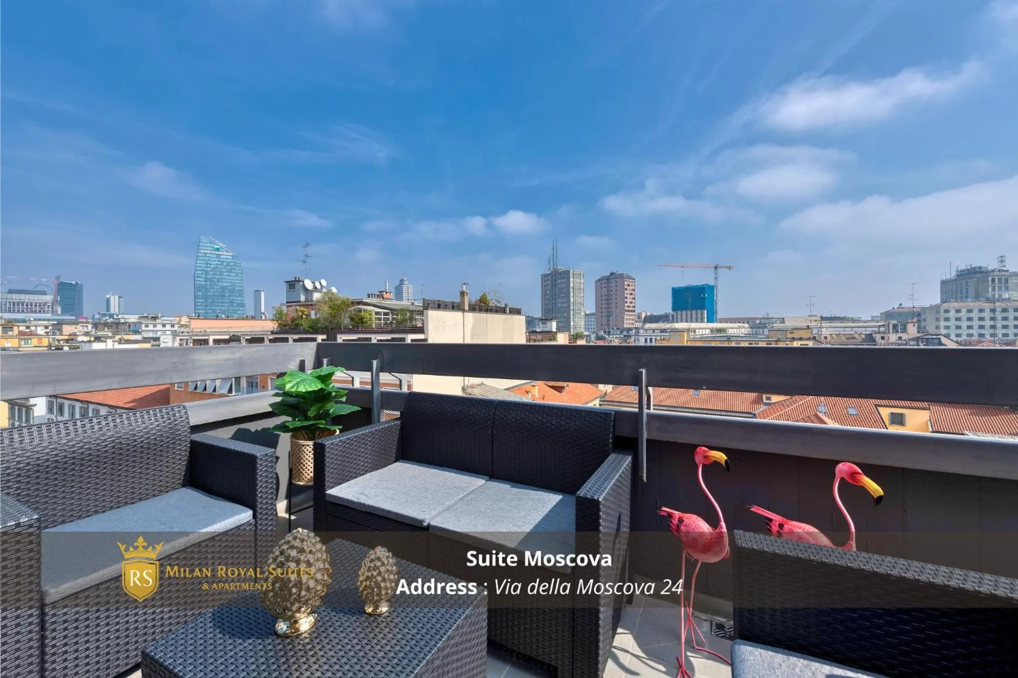 Balcony/Terrace in Milan Royal Suites - Centro