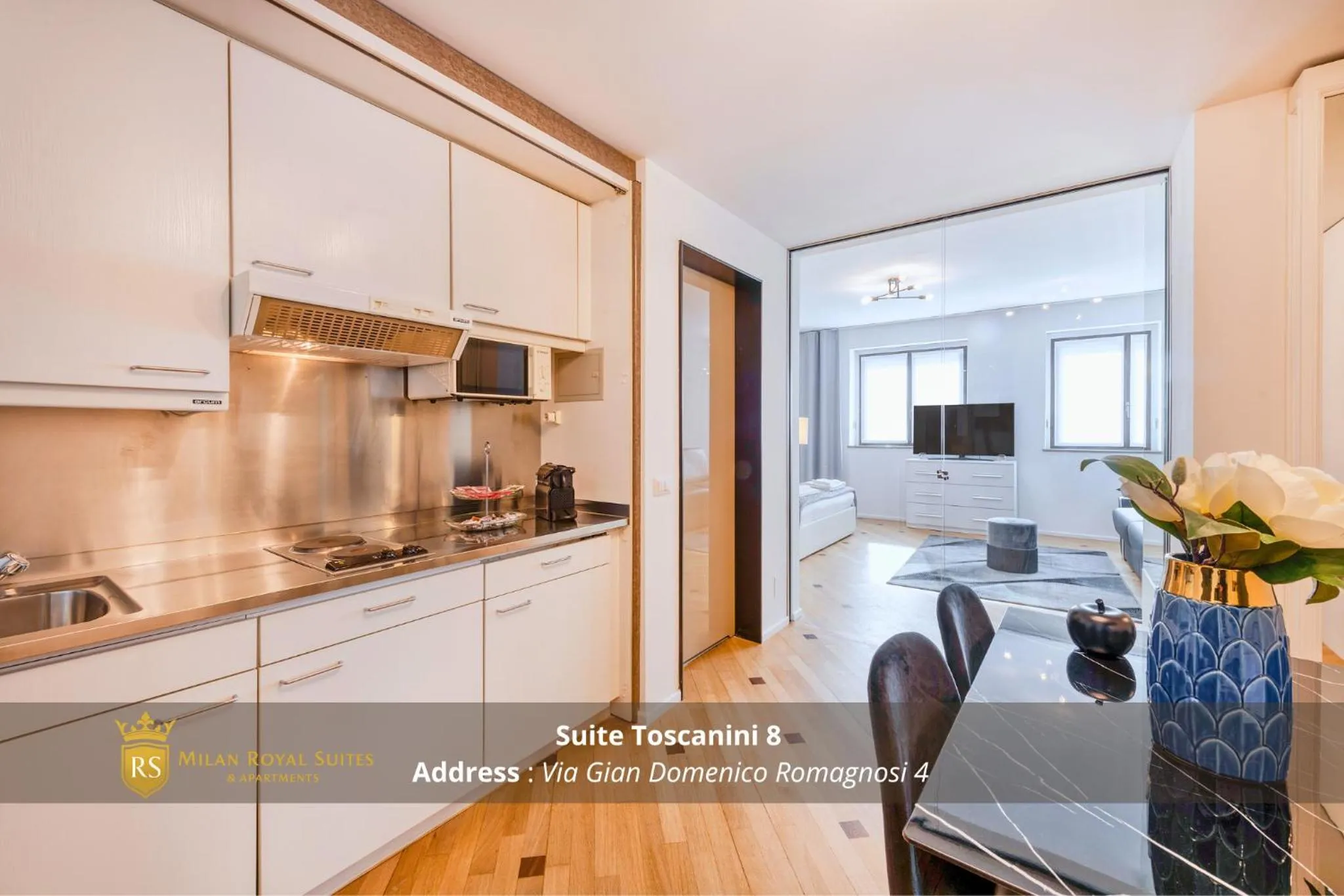 Kitchen or kitchenette in Milan Royal Suites - Centro