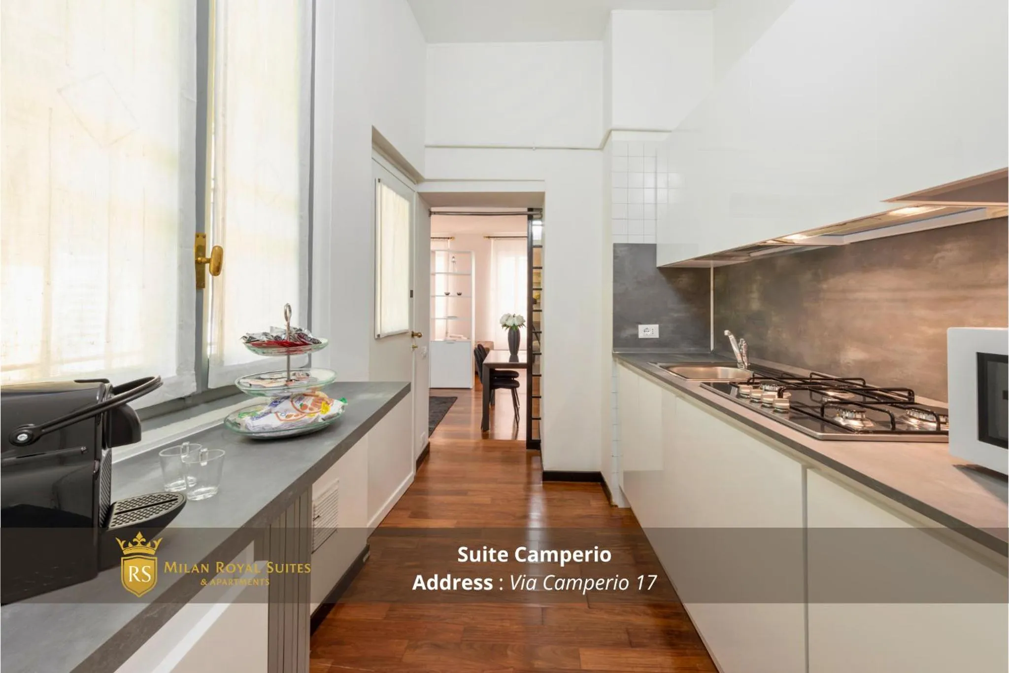 Kitchen or kitchenette in Milan Royal Suites - Centro