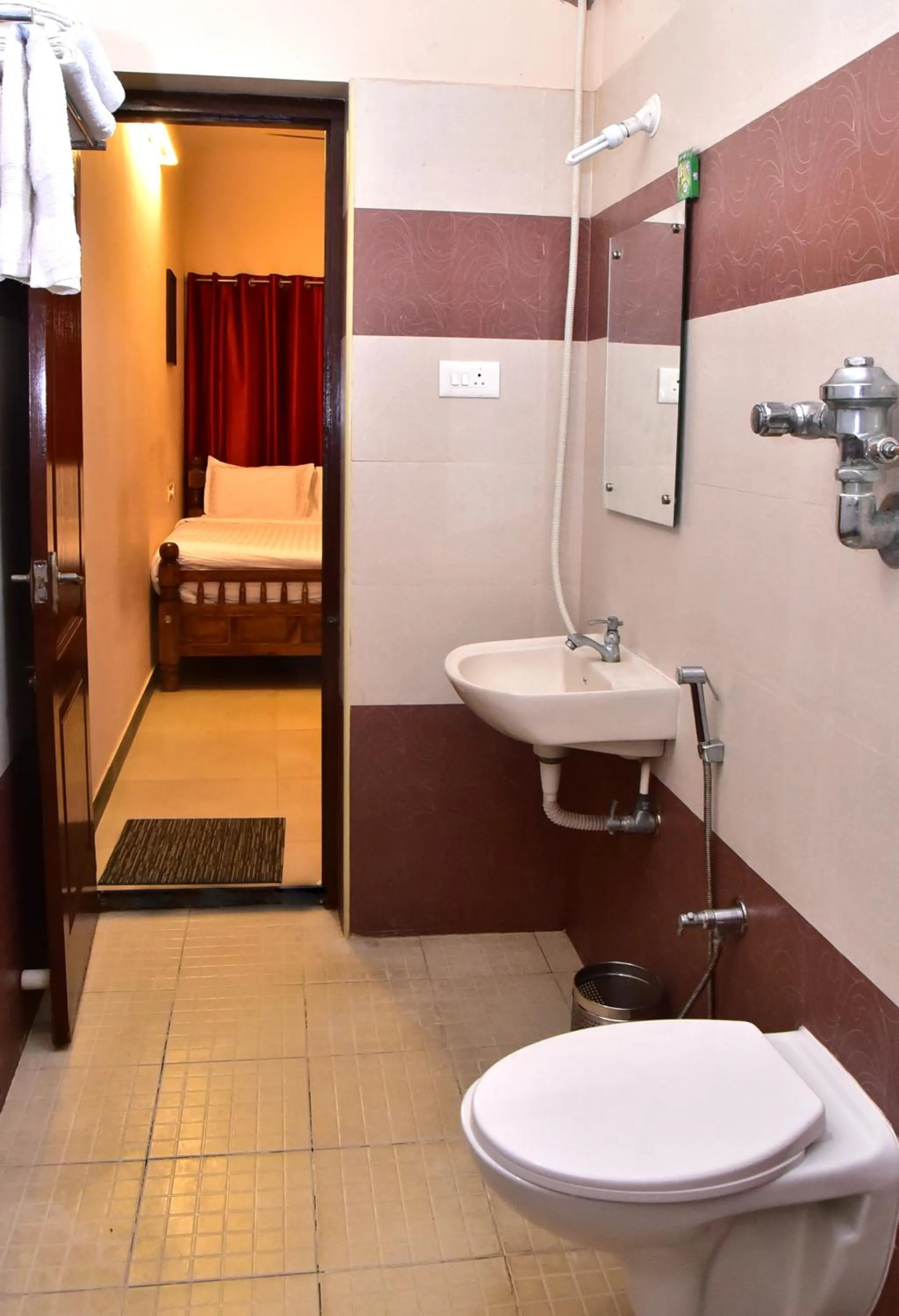 Shower in Villa Gomez Individual 2 bhk property at French Colony