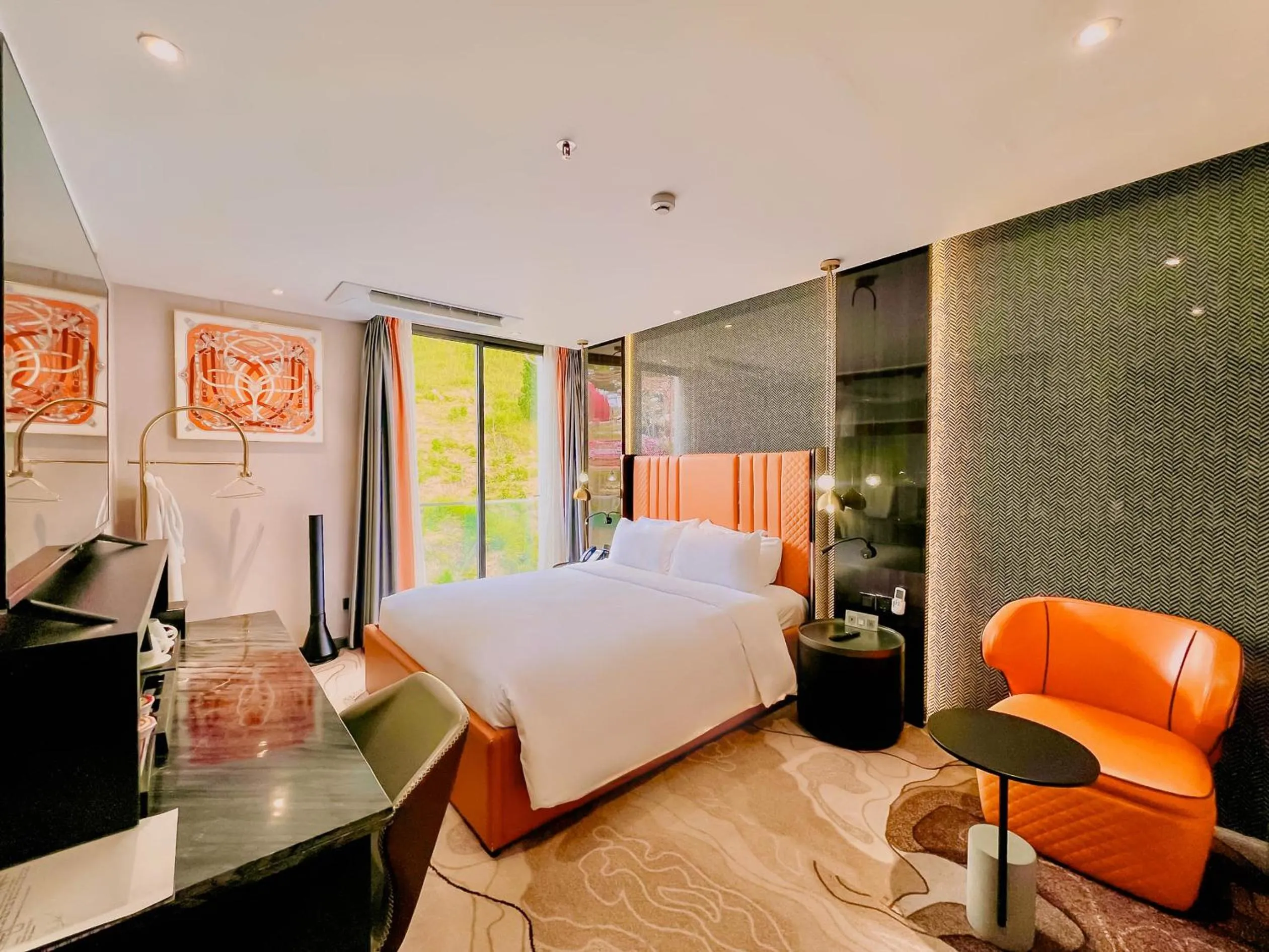 Bedroom, Bed in New Century Dalat Hotel