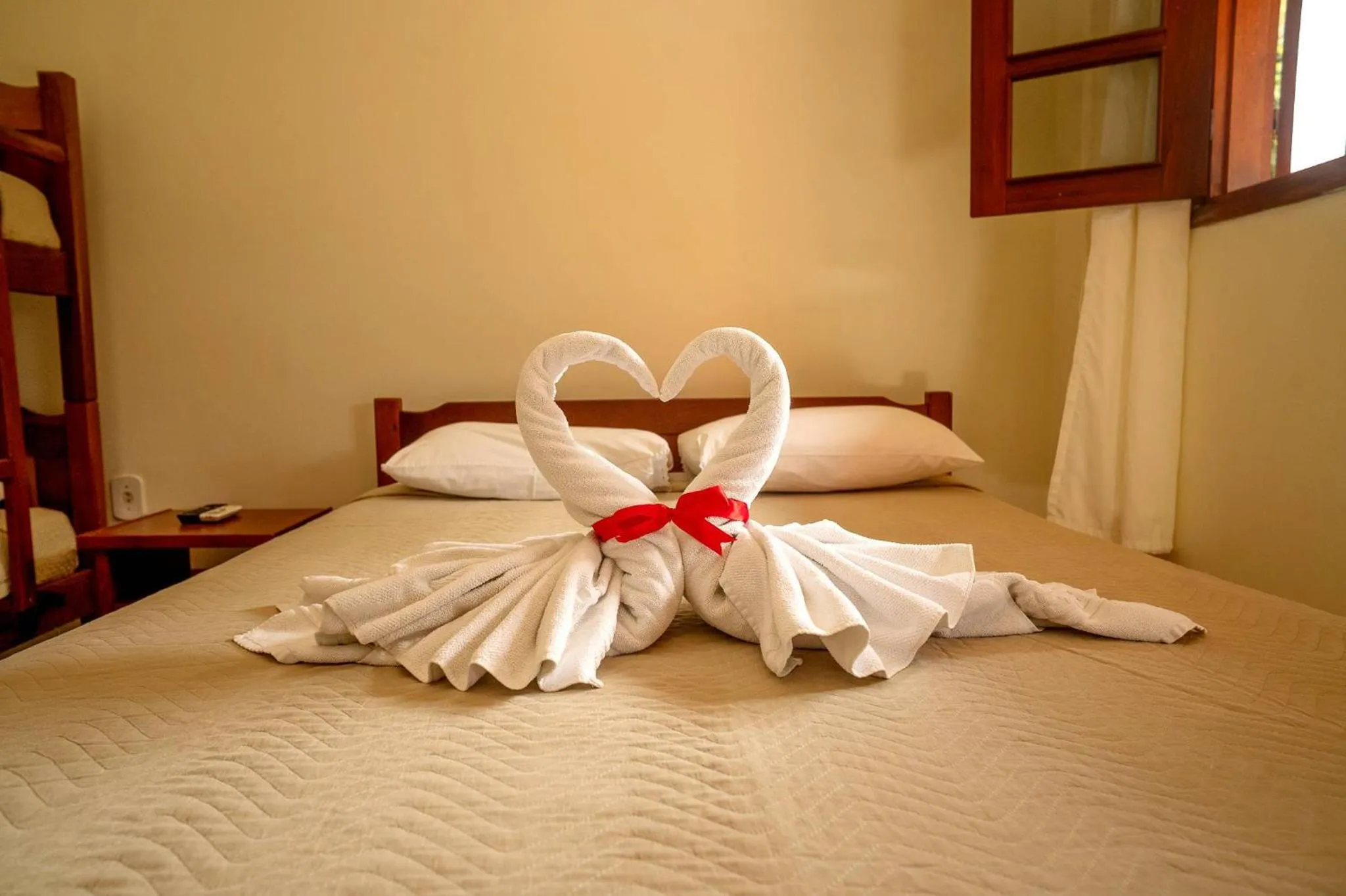 Bed in Pousada Voo das Garças