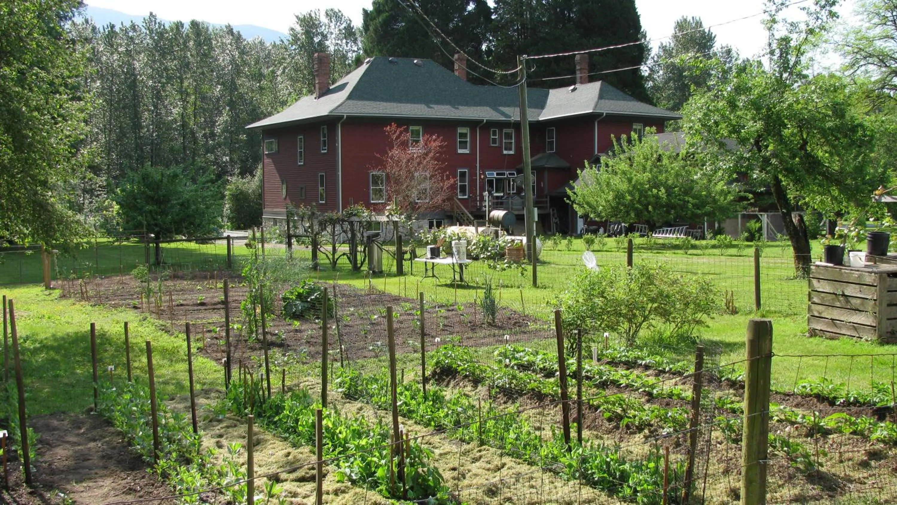 Garden in Sasquatch Crossing Eco Lodge B&B