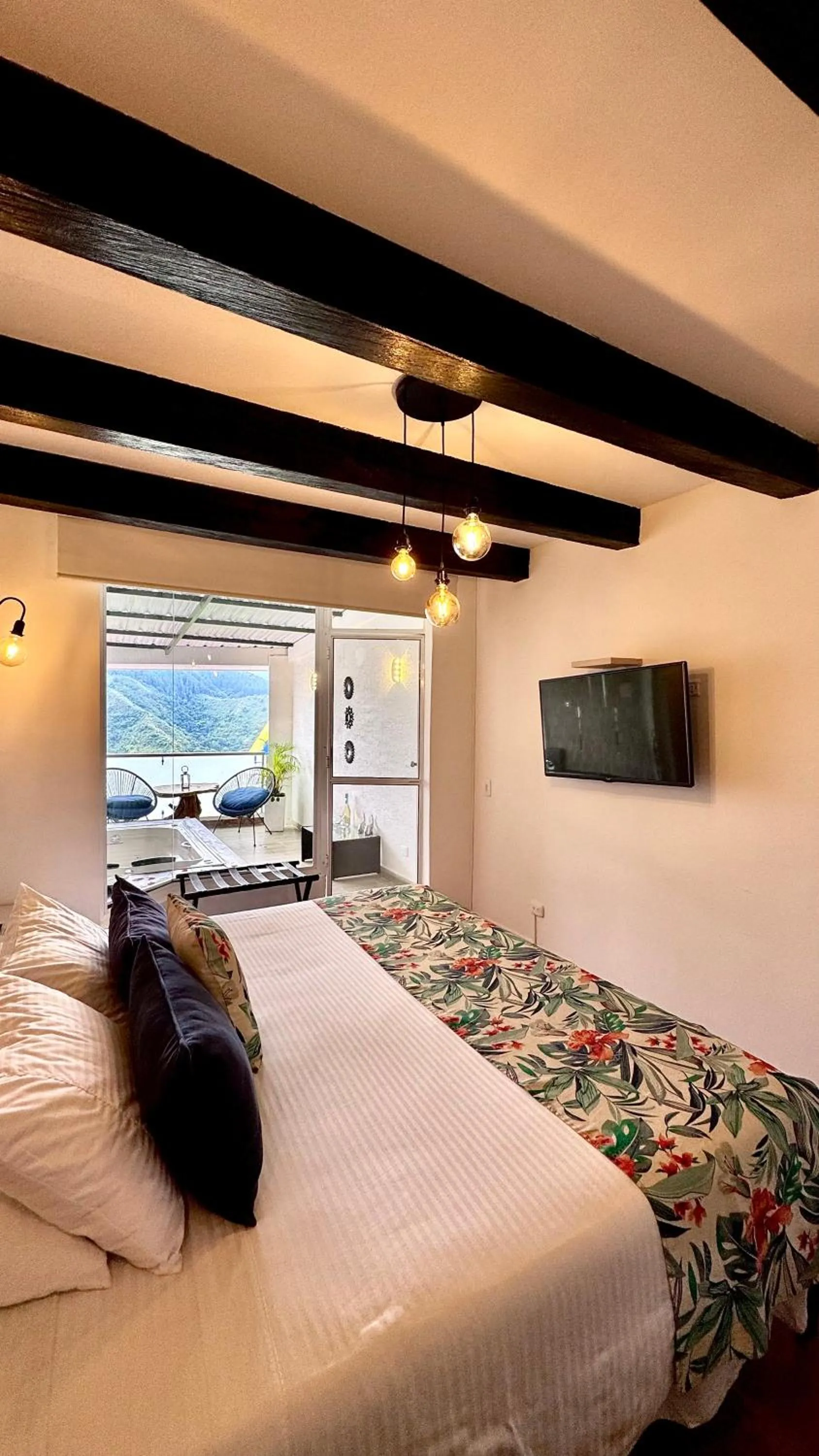 Bedroom, Bed in Hotel El Mirador del Cocora