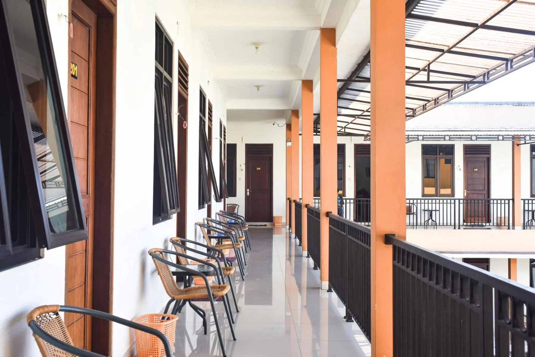 Balcony/Terrace in RedDoorz near Alun Alun Wonosobo