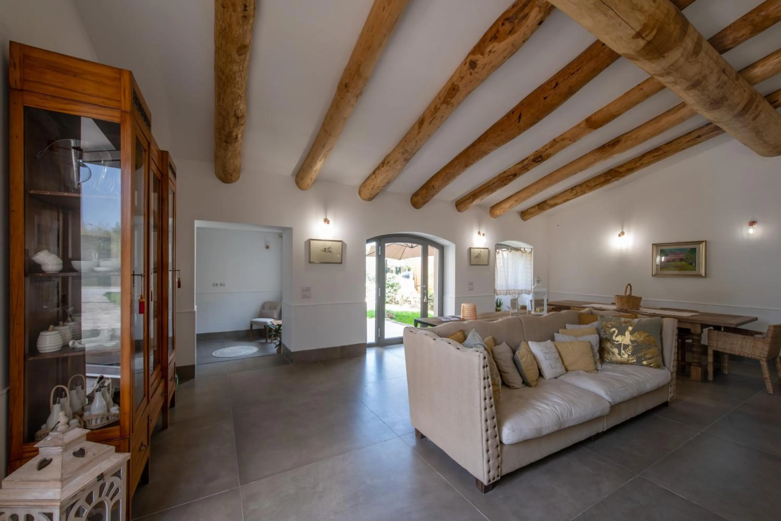 Communal lounge/ TV room in B&B Casa Franco