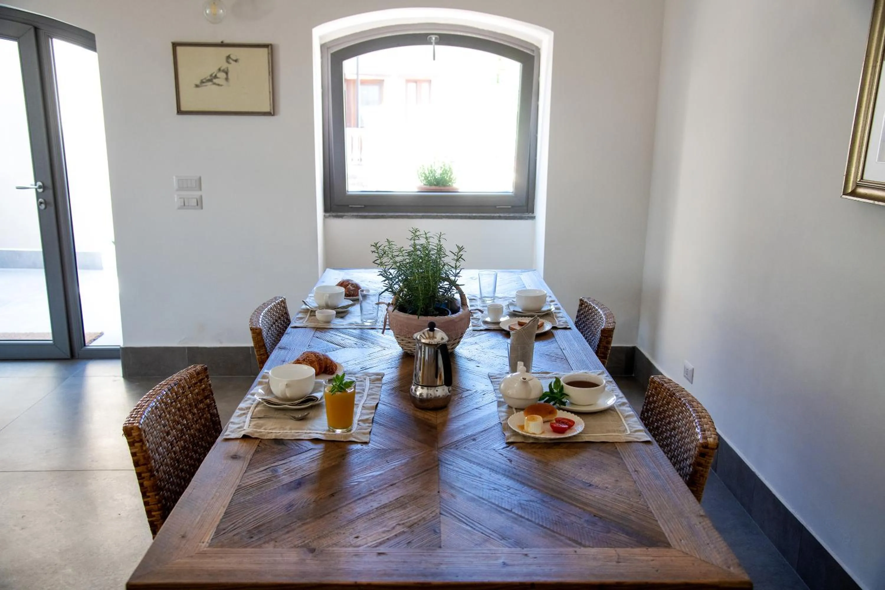 Dining area in B&B Casa Franco