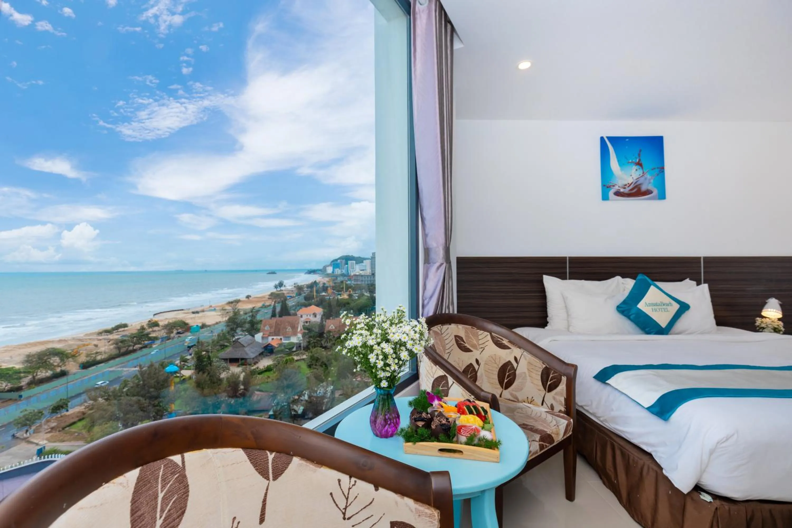 Bed in Annata Beach Hotel