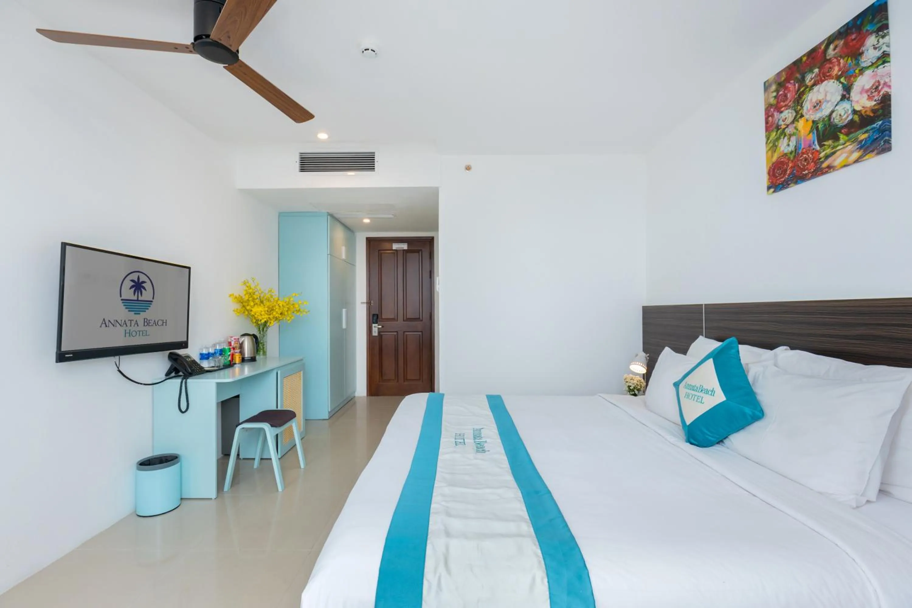 Bed in Annata Beach Hotel