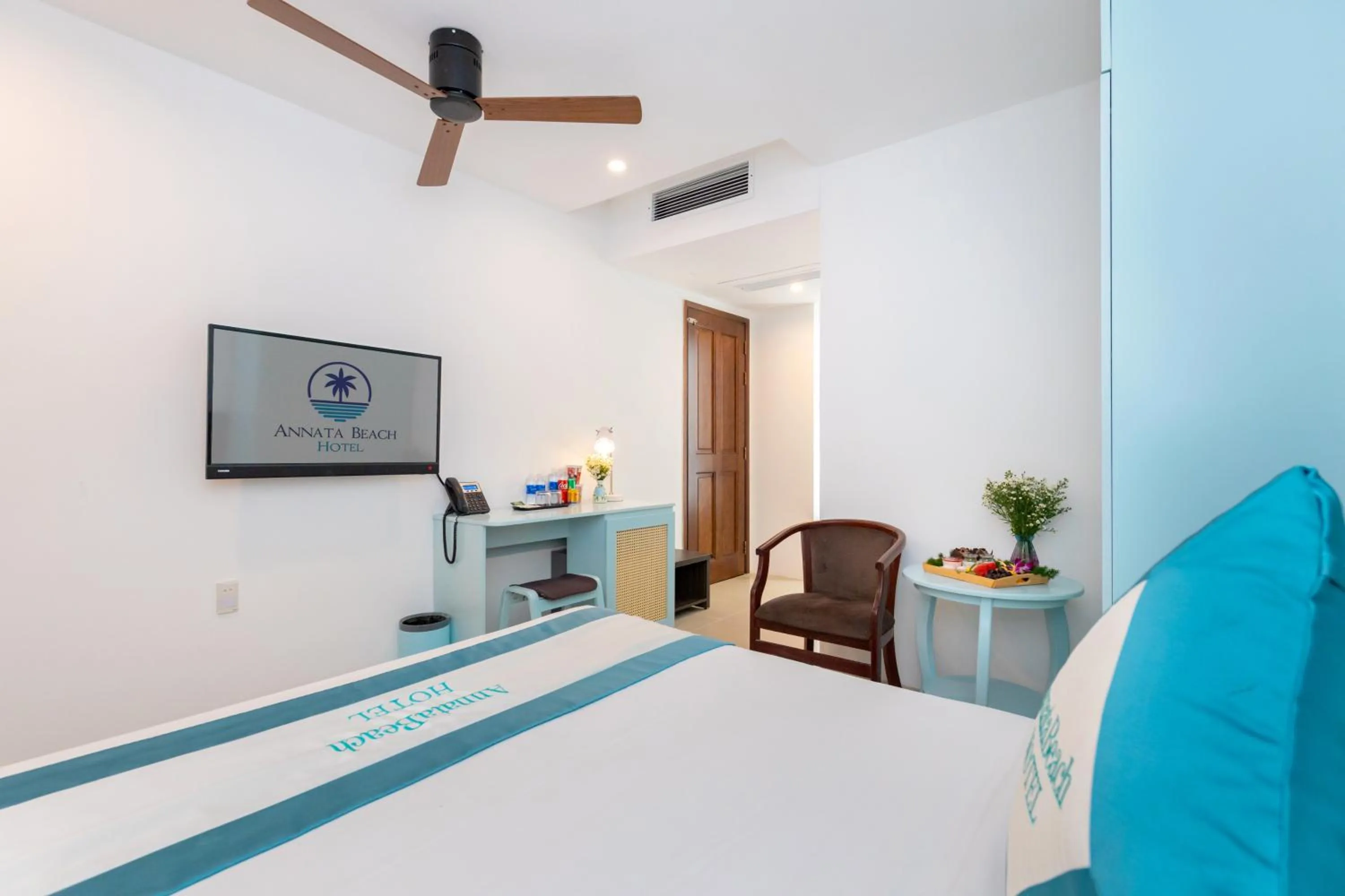 Bed in Annata Beach Hotel